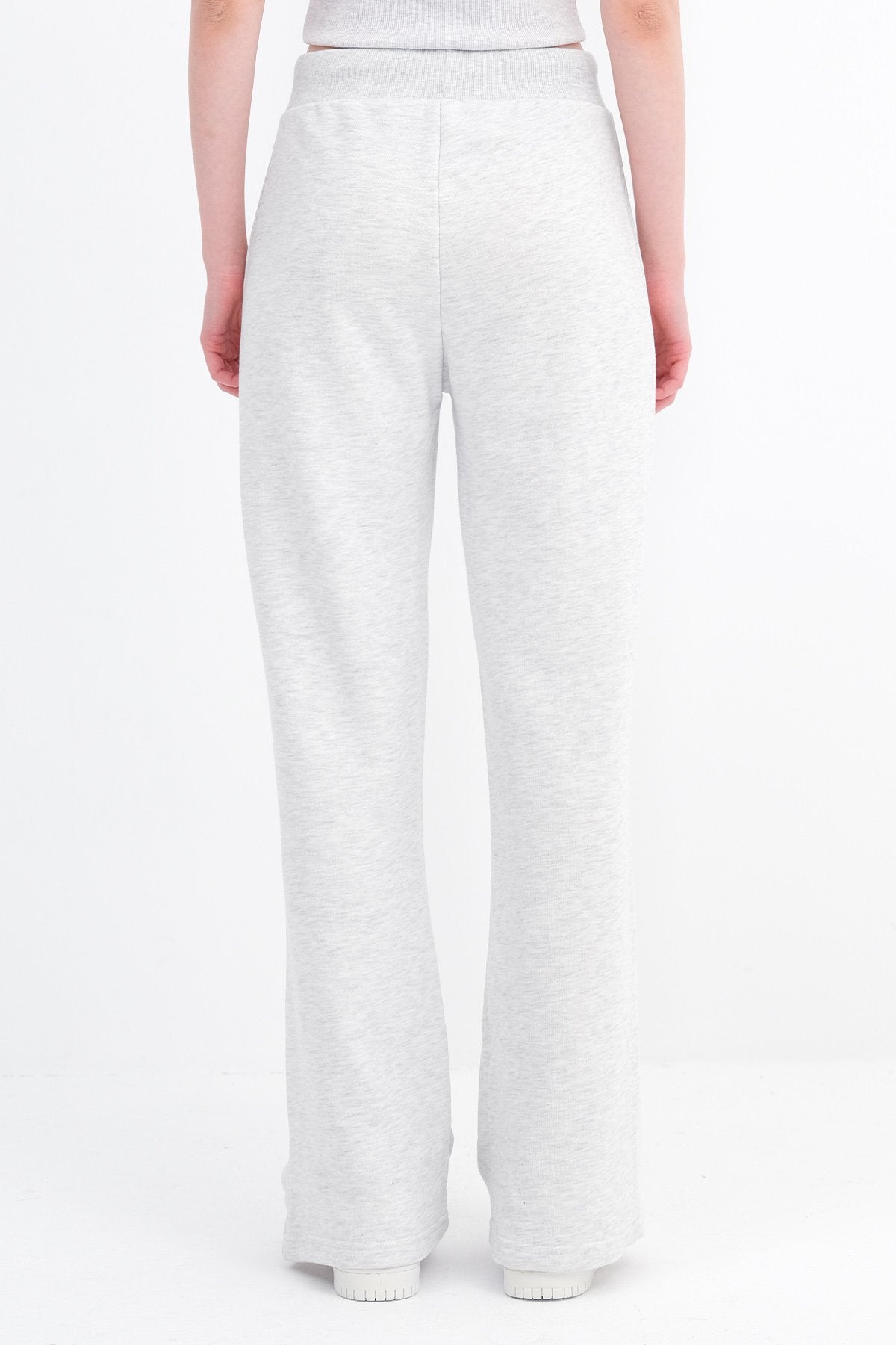 Snow-Melange_Elastic-Waist-Wide-Leg-Sweatpants-addax
