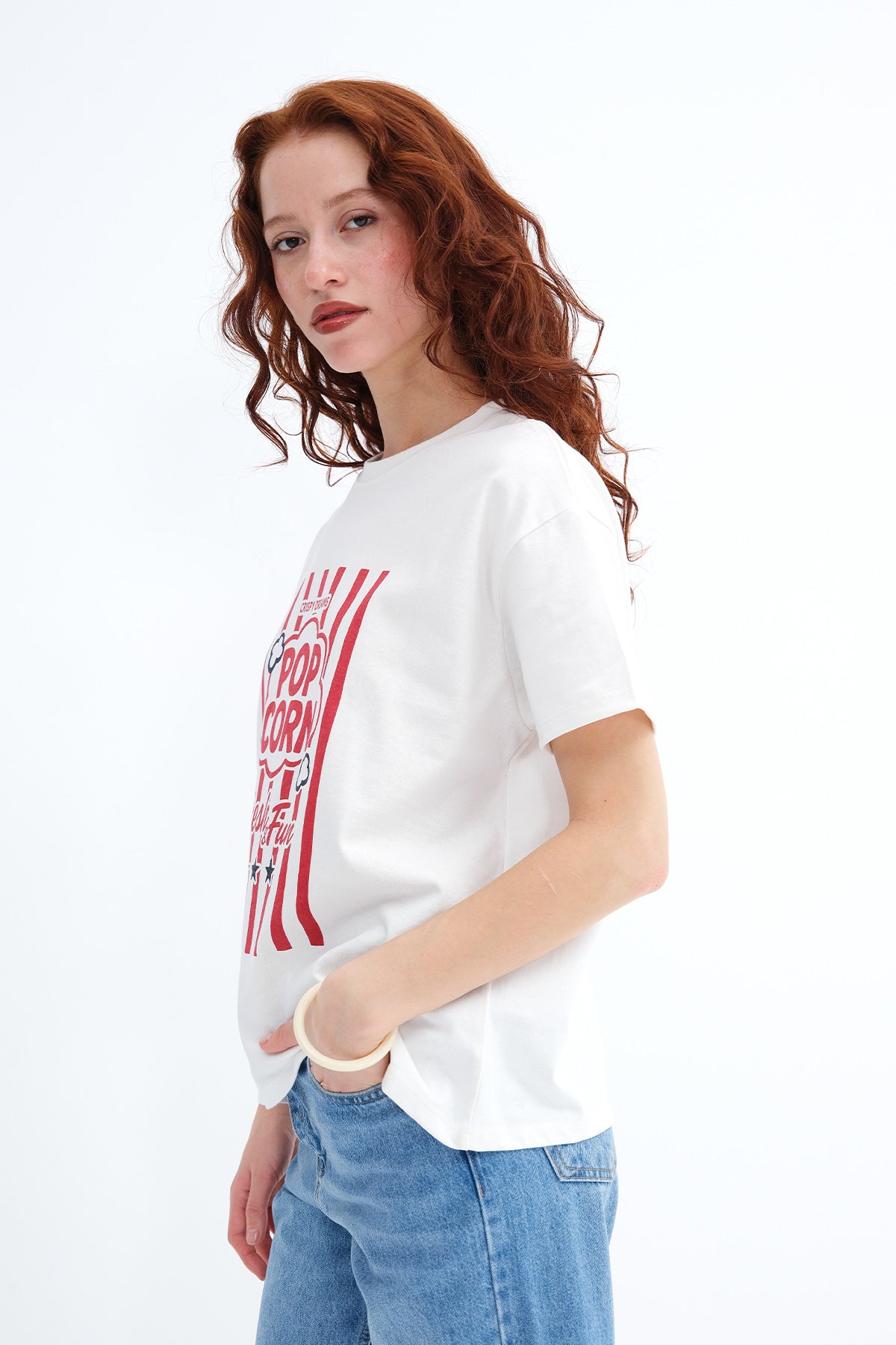 Ecru_Popcorn-Print-Thick-T-Shirt-addax