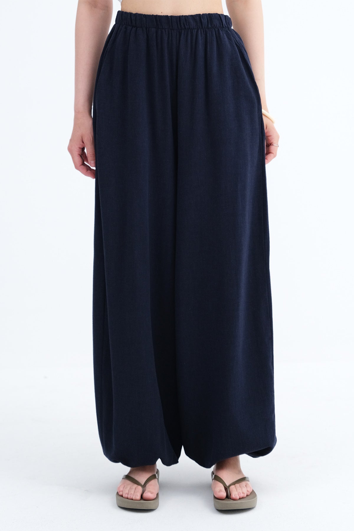 Dark-Night-Blue_Elastic-Waist-Linen-Trousers-addax