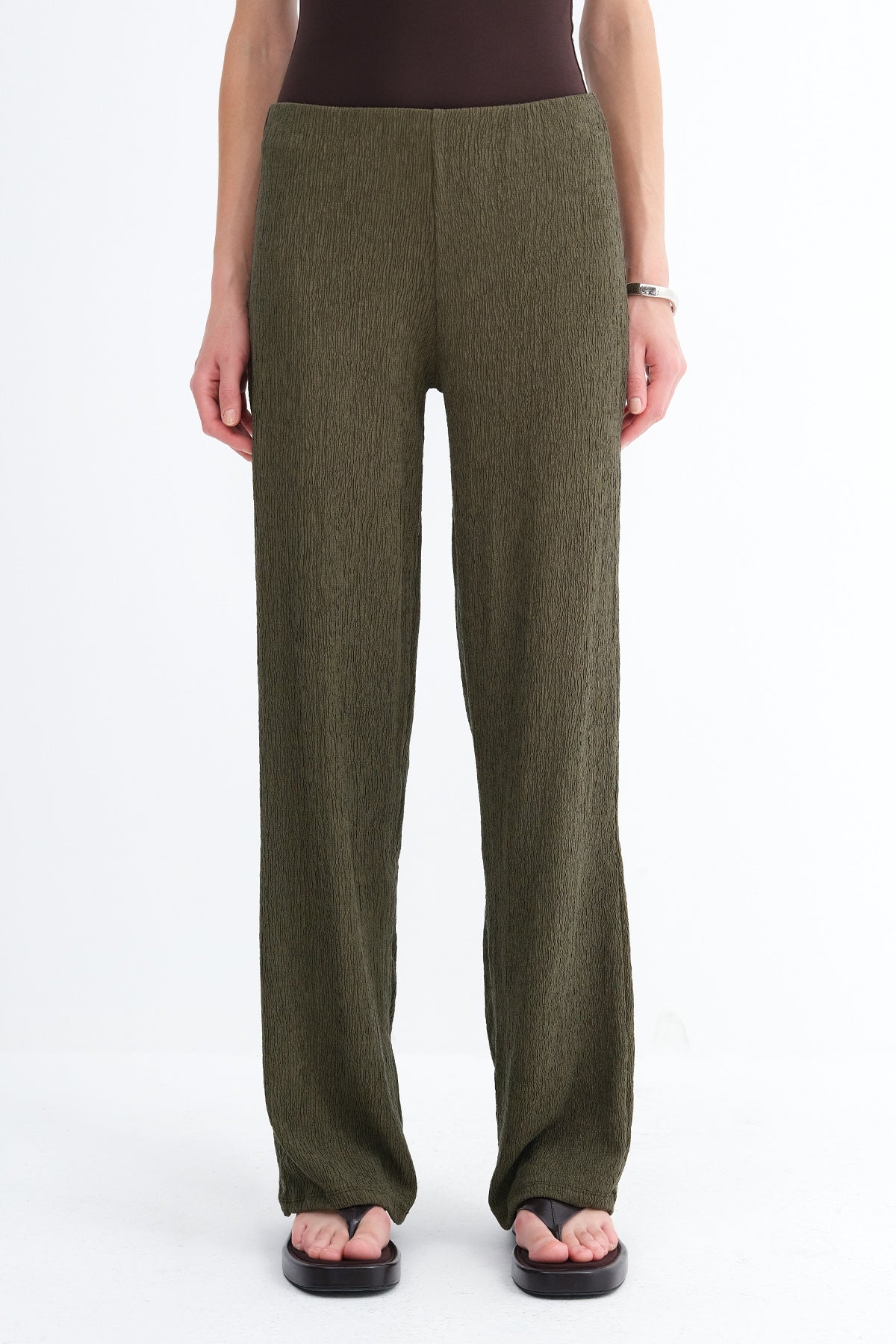 Khaki_Elastic-Waist-Wide-Leg-Trousers-addax