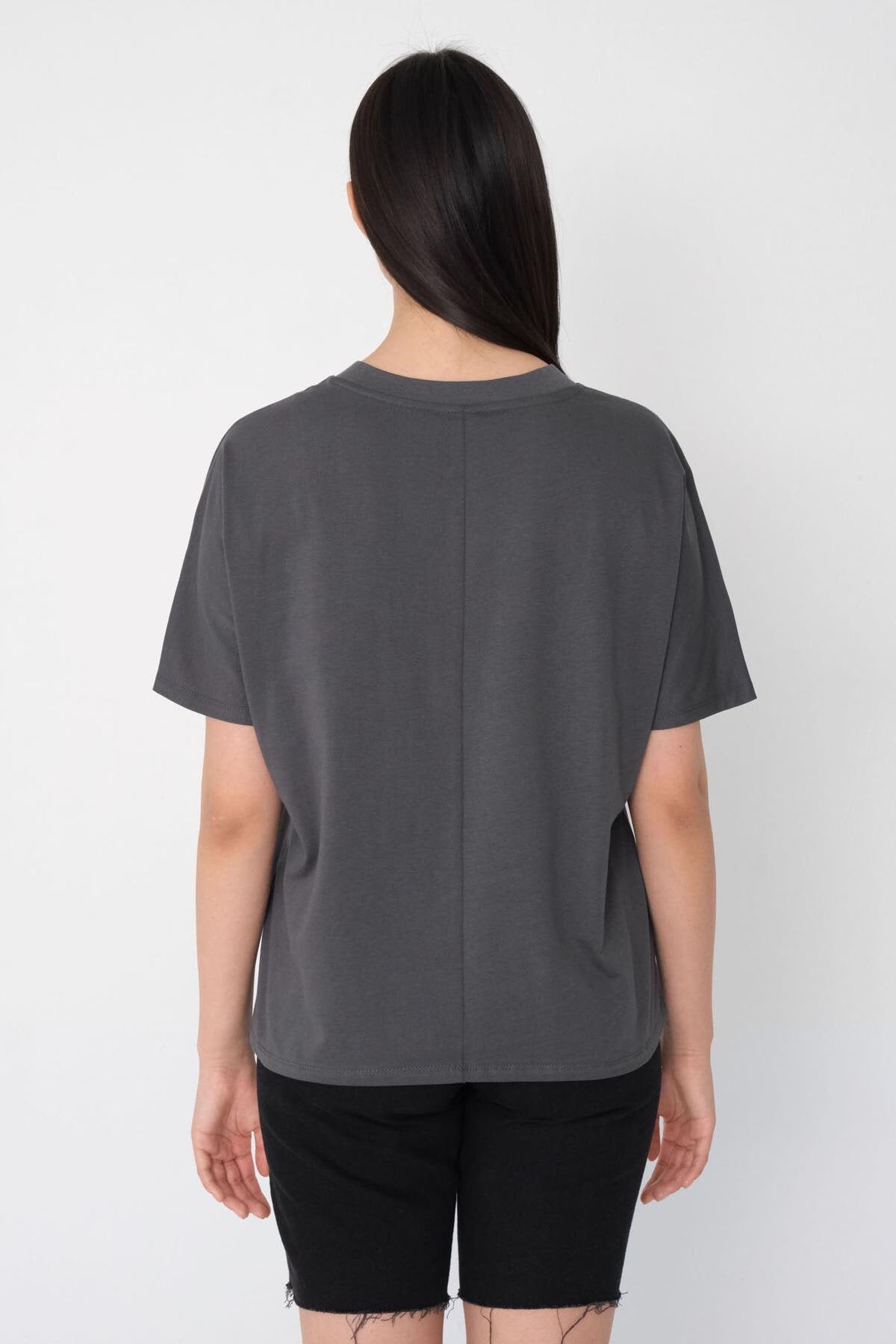 Lead-Grey_Oversized-Basic-T-shirt-addax