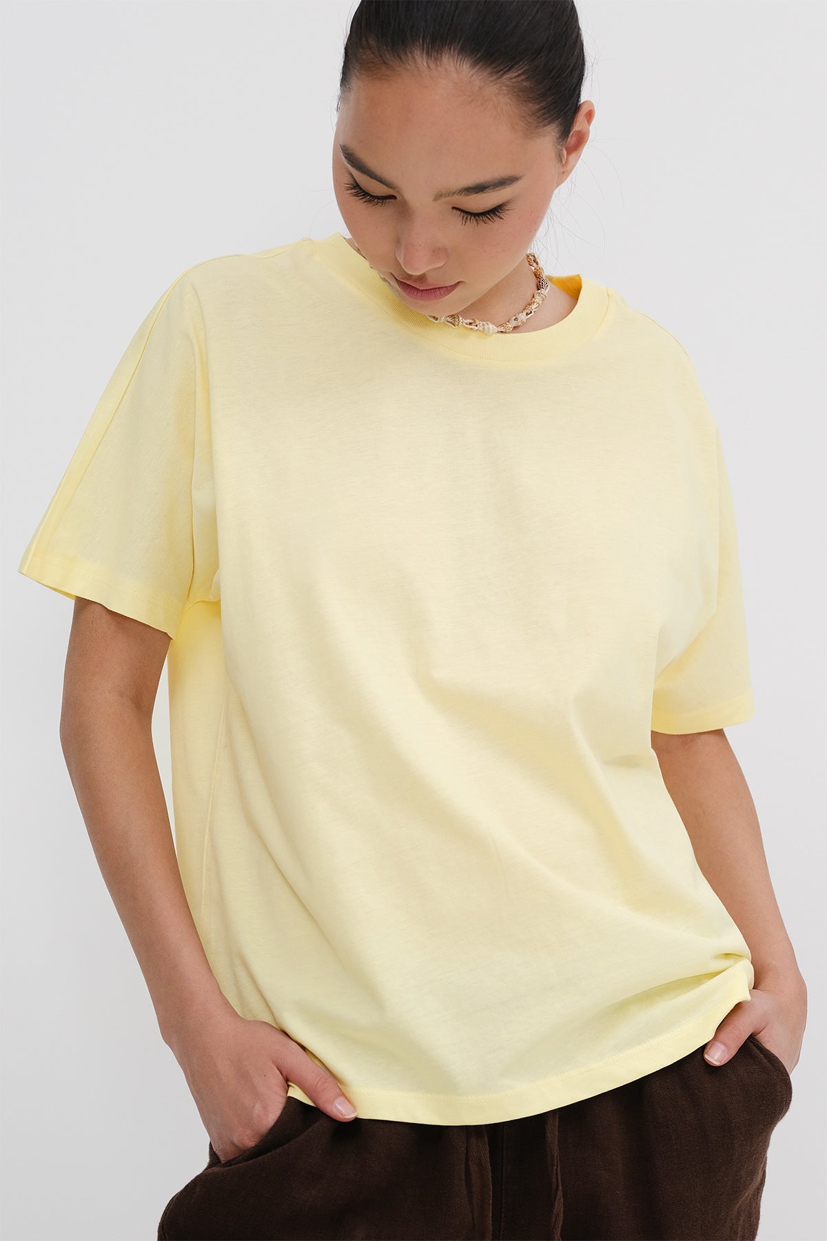 Bold-Yellow_Oversized-Basic-T-shirt-addax