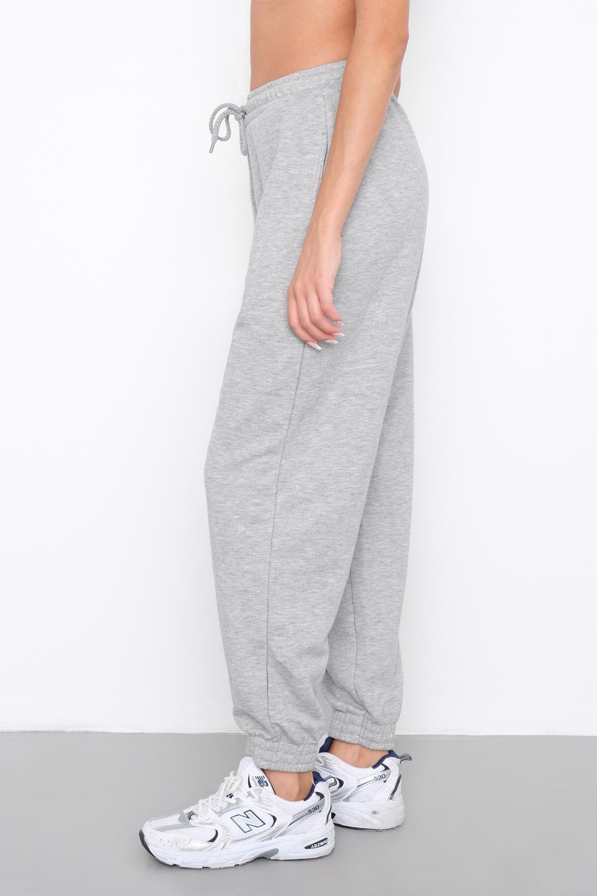 Grey-Melange_Oversized-Joggers-addax