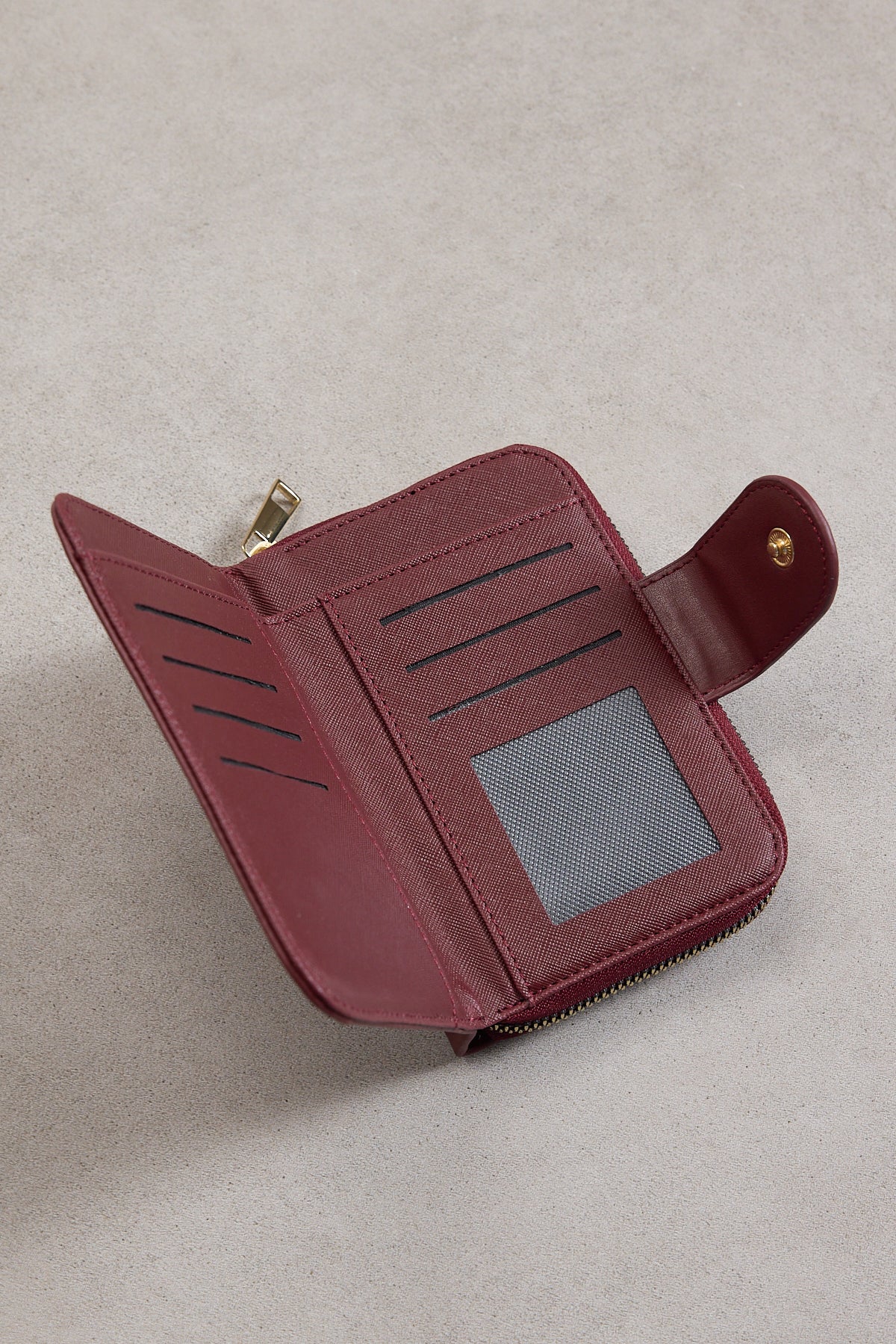 Burgundy_Snap-Button-Wallet-With-Zip-addax