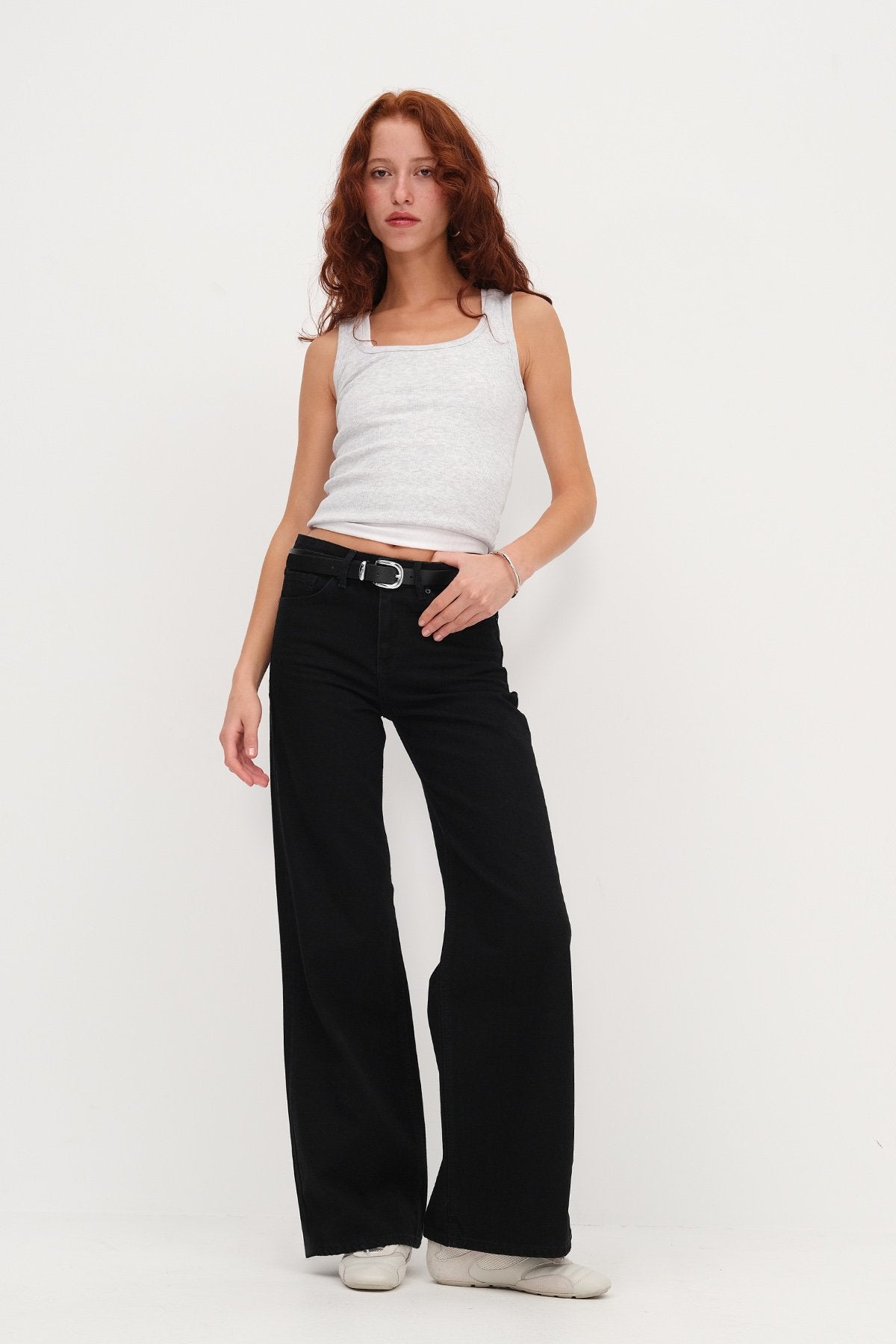 High Waist Jeans With Wide Leg