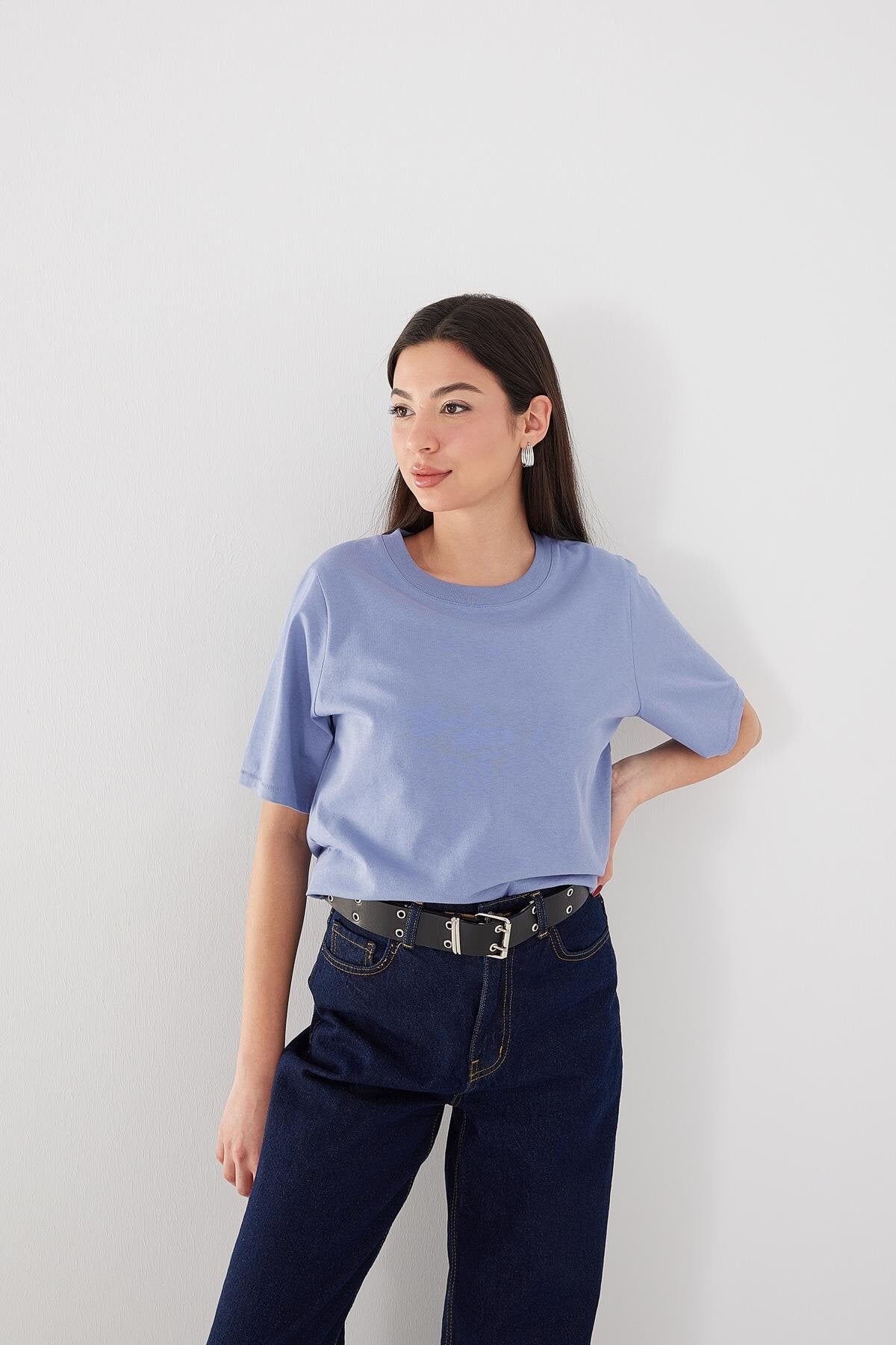 Blue---Grey_Crew-Neck-Basic-T-shirt-addax