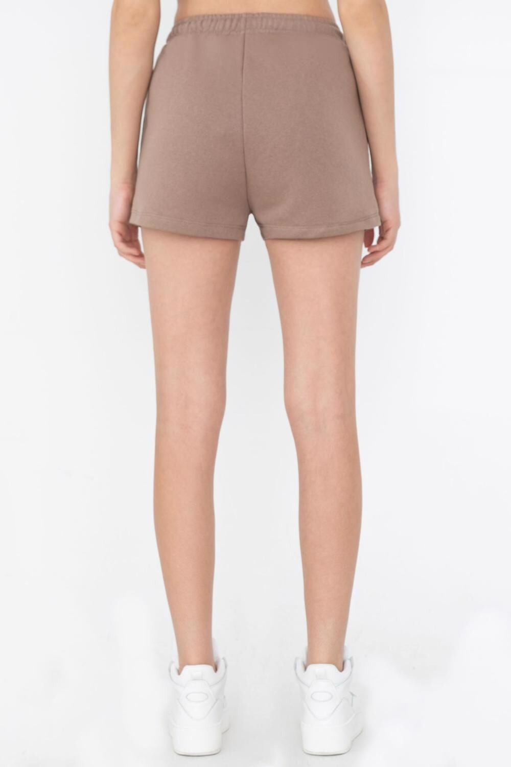 Mink_Elastic-Waist-Shorts-With-Pocket-addax