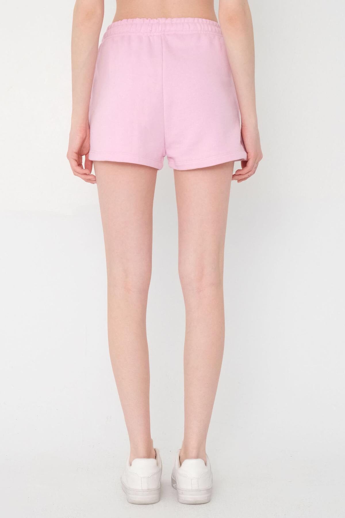 Begonia_Elastic-Waist-Shorts-With-Pocket-addax