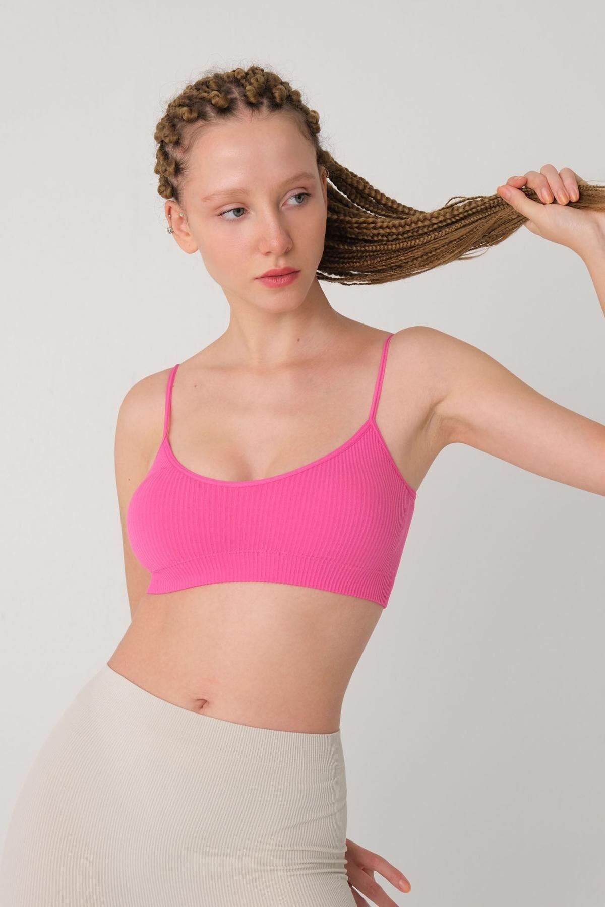 Fuchsia_Padded-Seamless-Top-addax