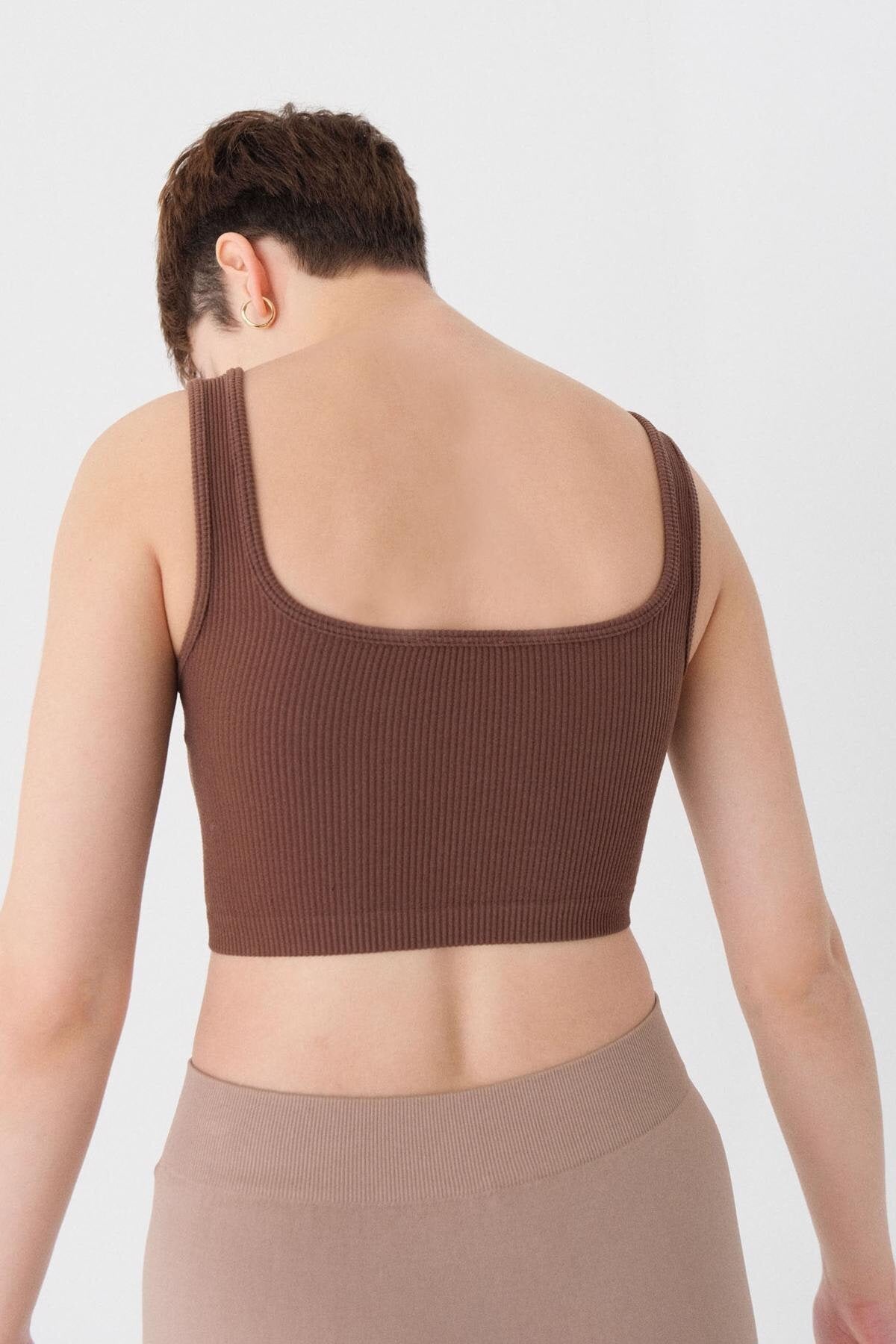 Dark-Brown_Square-Neck-Seamless-Tank-Top-addax