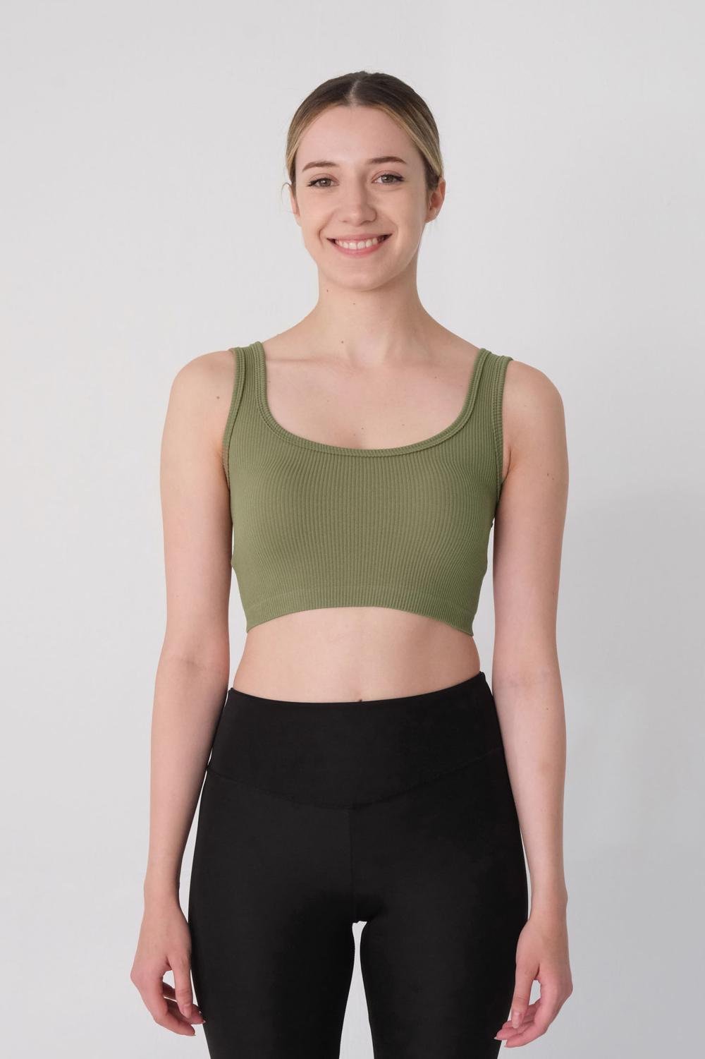 Olivie-Green_Square-Neck-Seamless-Tank-Top-addax