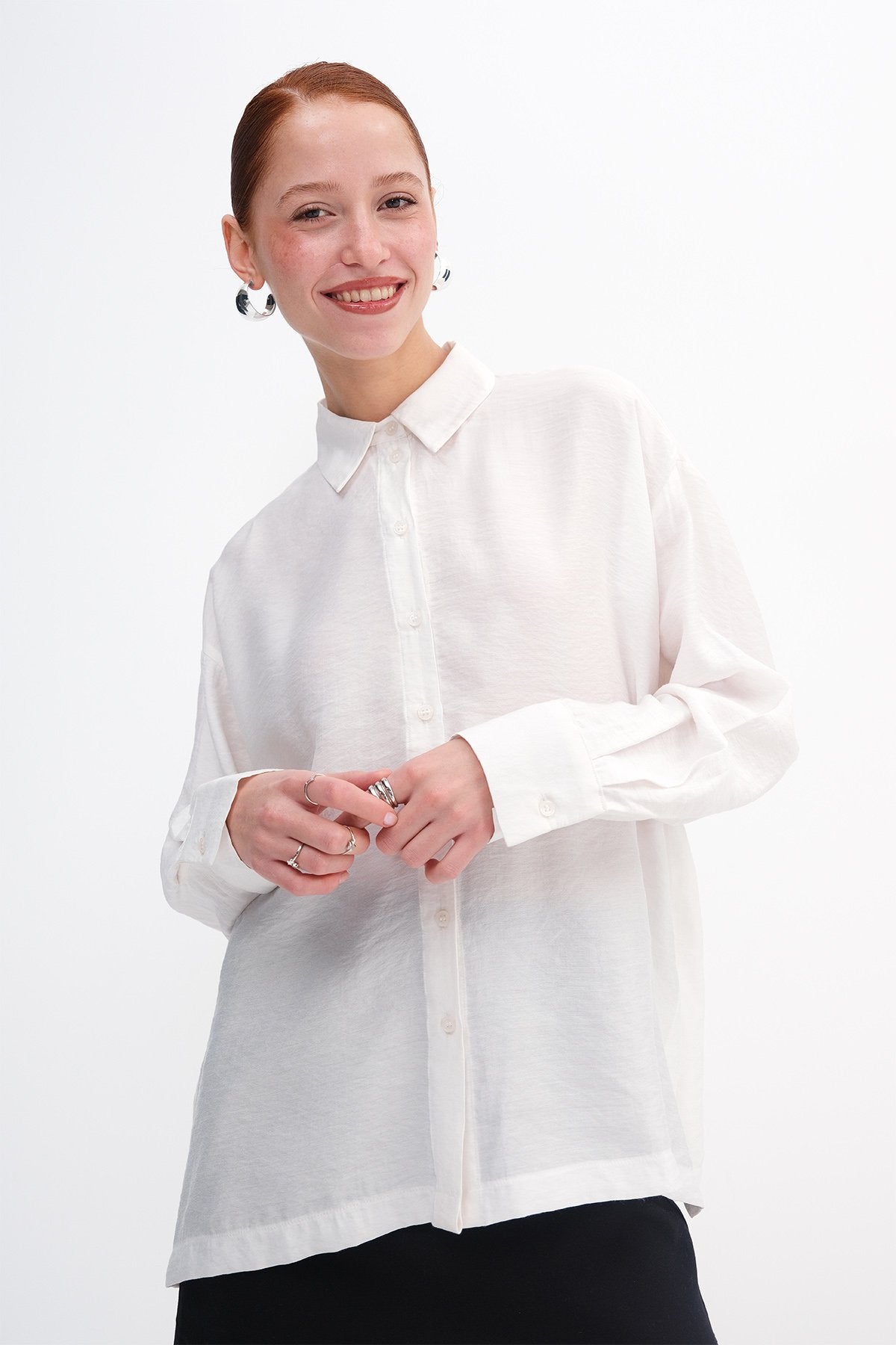 Ecru_Oversızed-Slıp-Detaıled-Shırt-addax