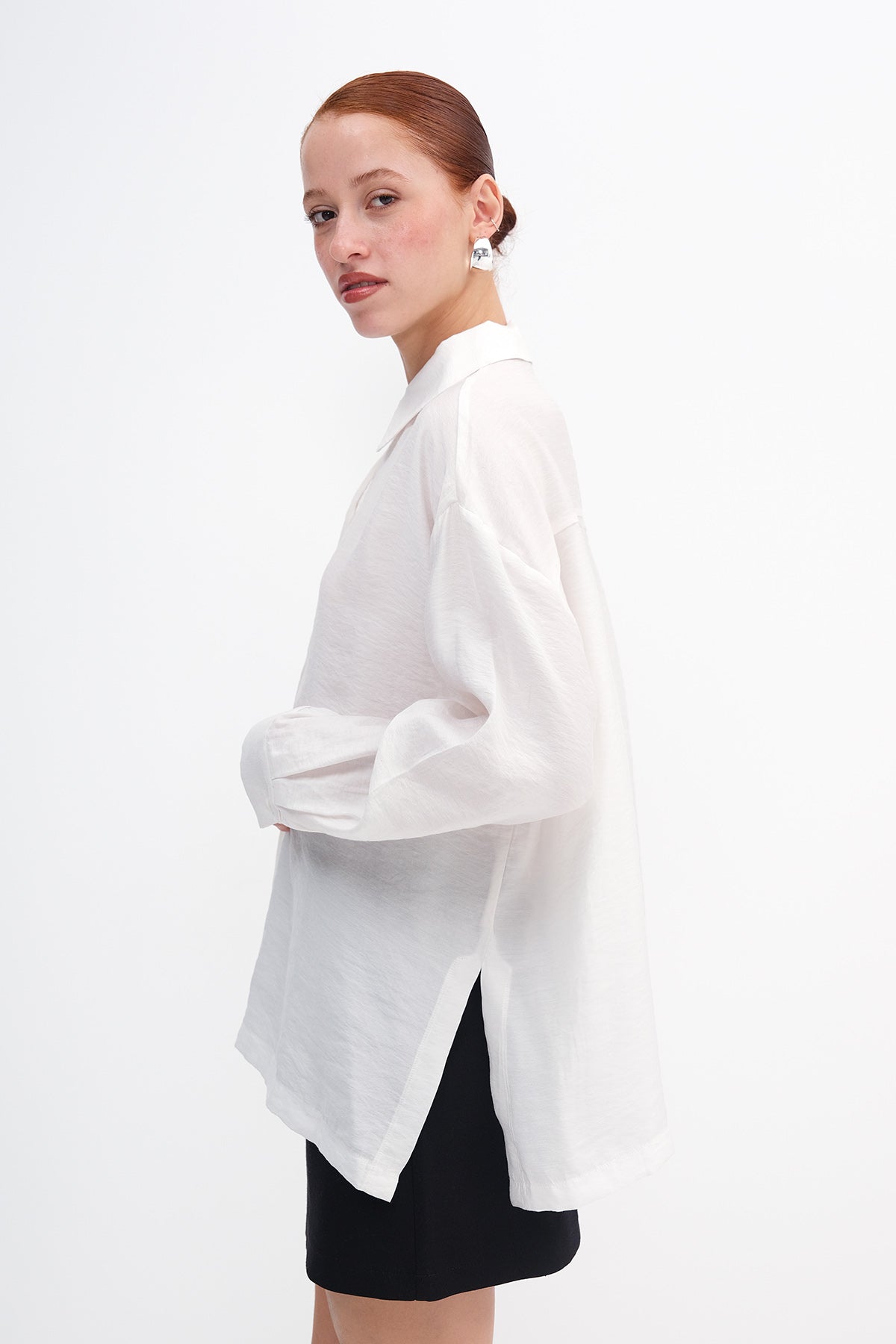Ecru_Oversızed-Slıp-Detaıled-Shırt-addax