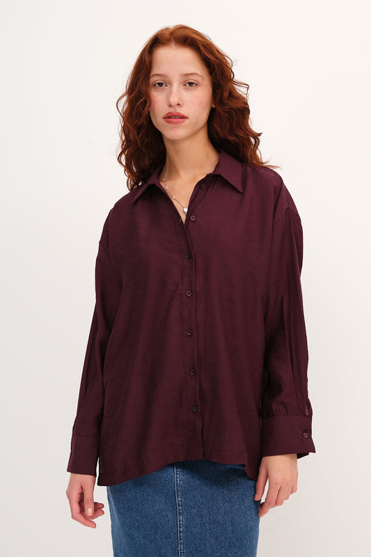 Gardenia_Coffee_Oversızed-Slıp-Detaıled-Shırt-addax