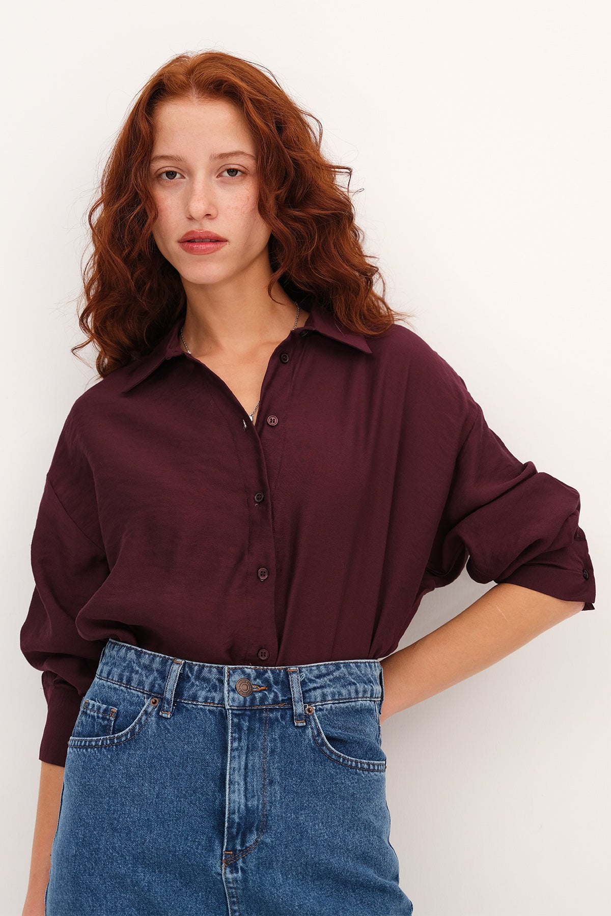 Gardenia_Coffee_Oversızed-Slıp-Detaıled-Shırt-addax