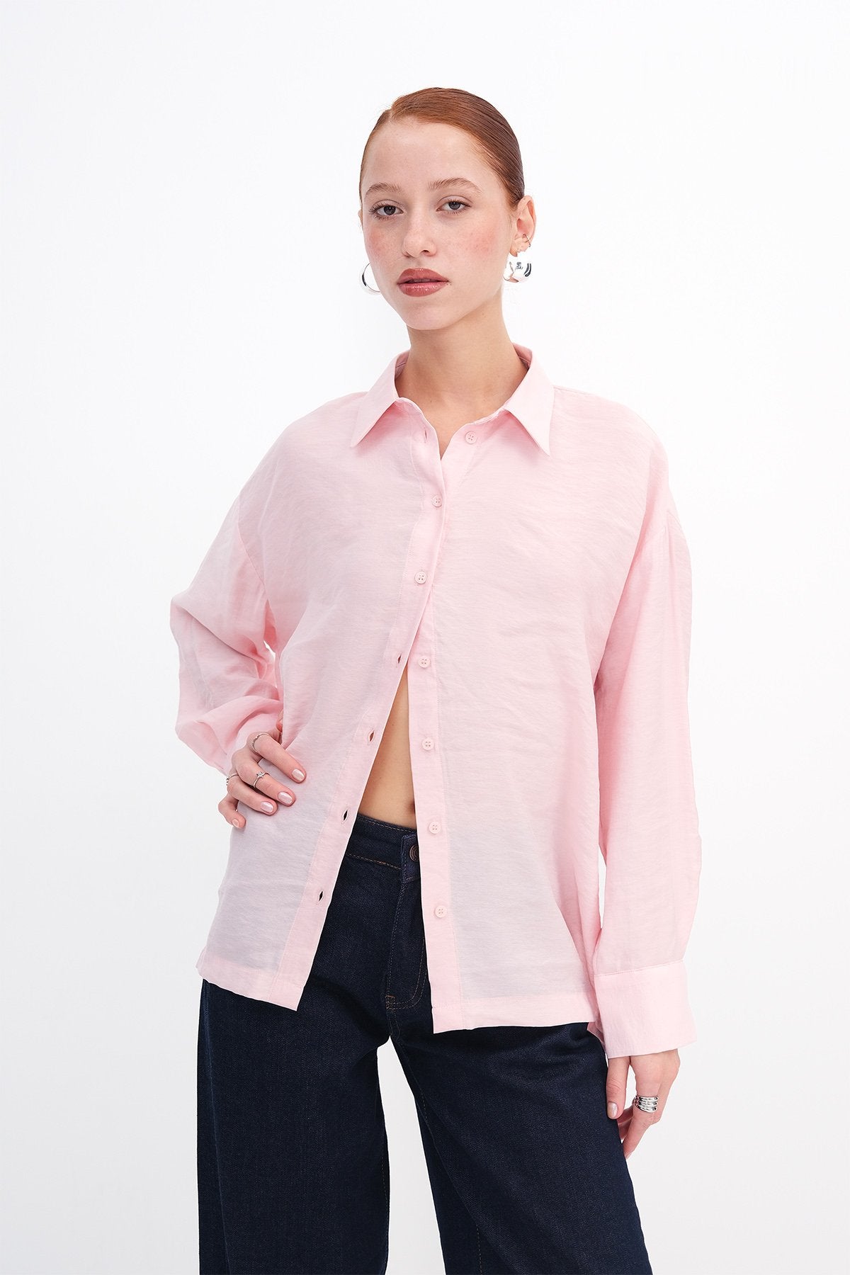 Lotus_Oversızed-Slıp-Detaıled-Shırt-addax