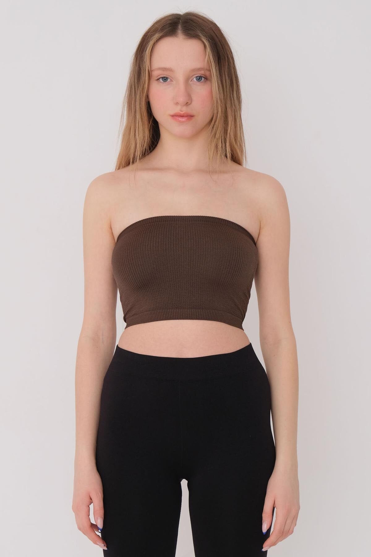 Brown_Seamless-Bustier-addax