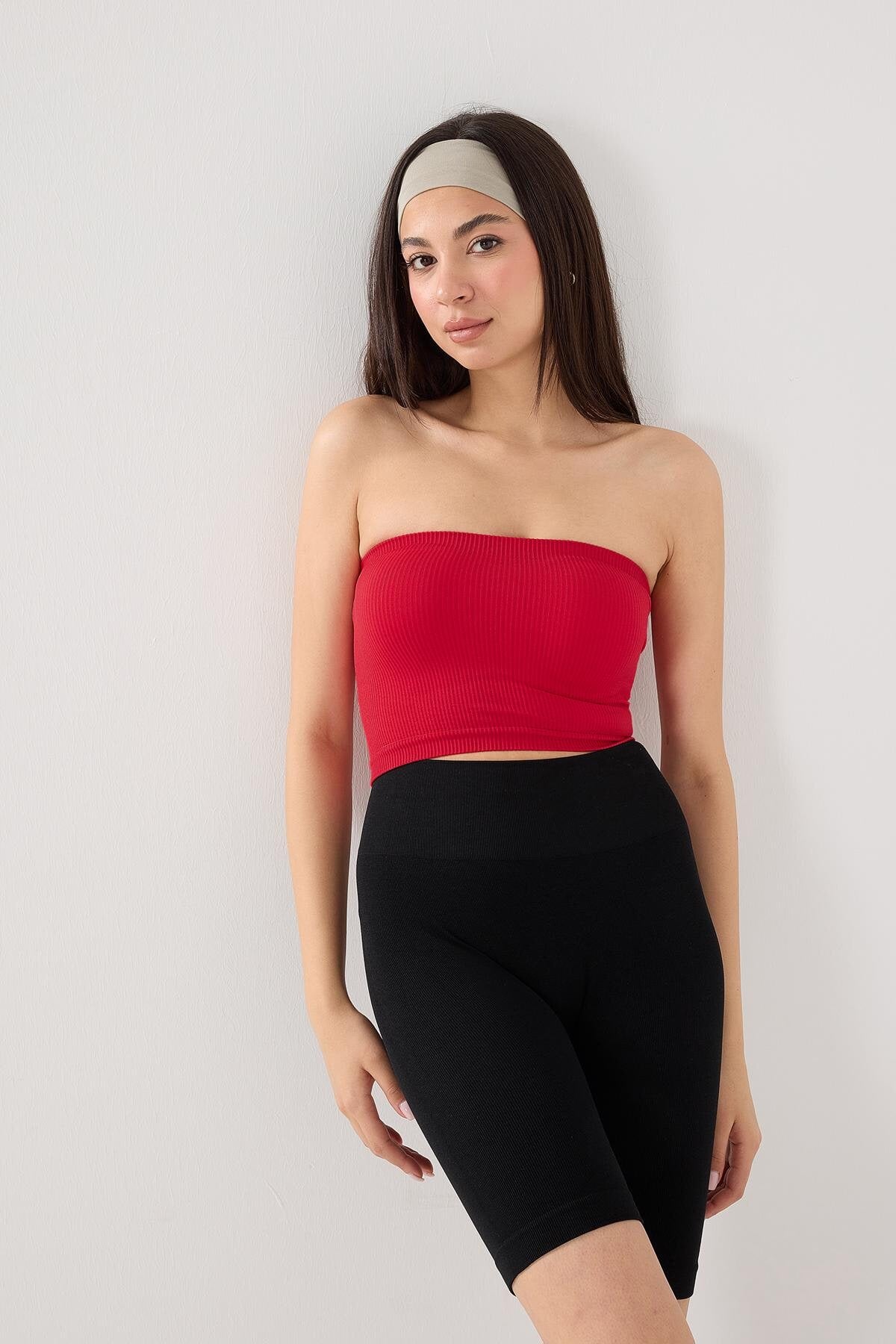 Red_Seamless-Bustier-addax