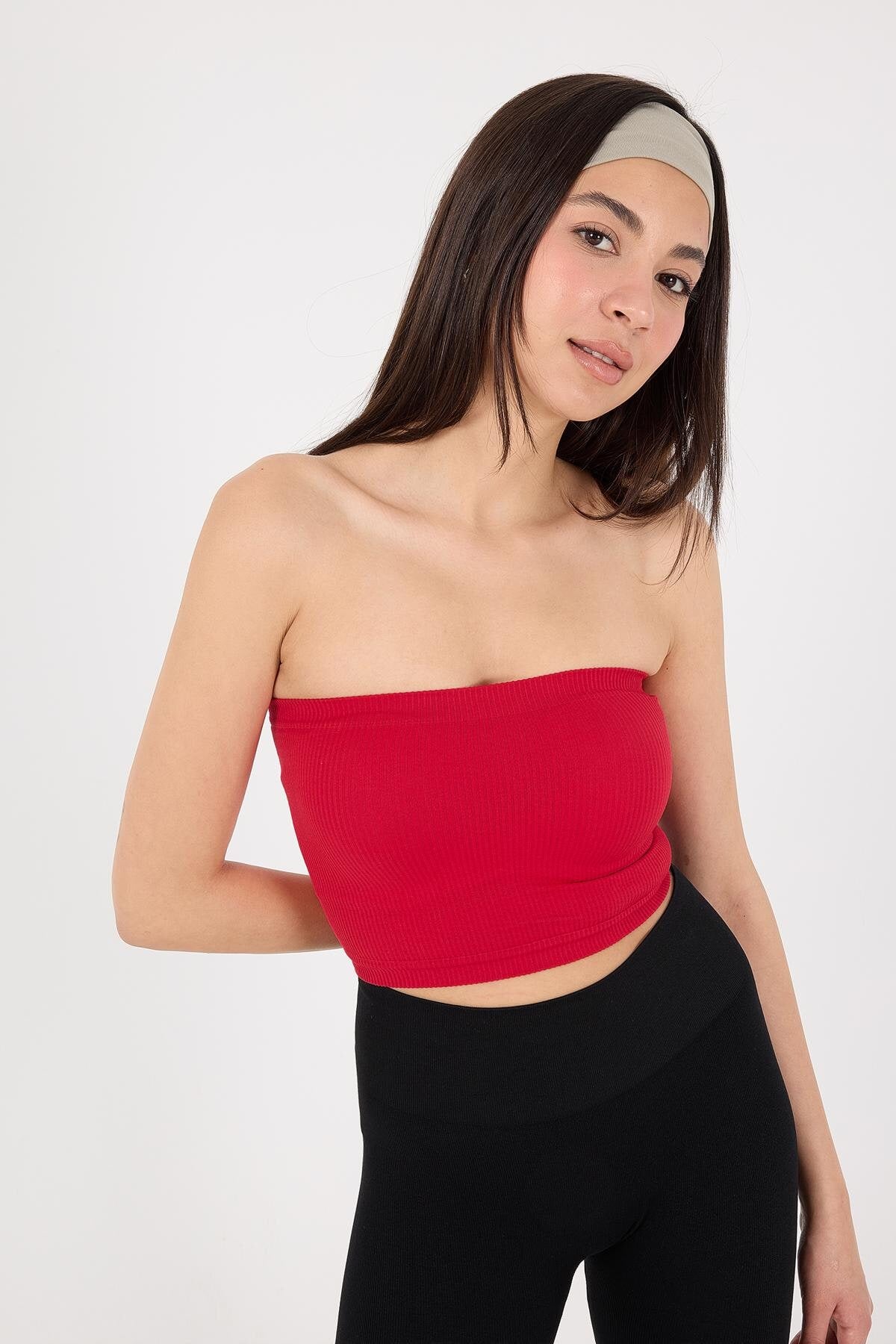 Red_Seamless-Bustier-addax