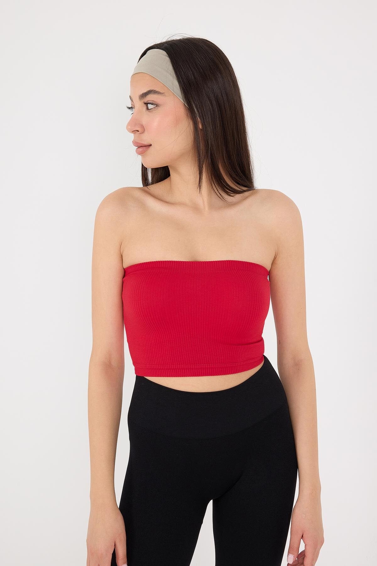 Red_Seamless-Bustier-addax