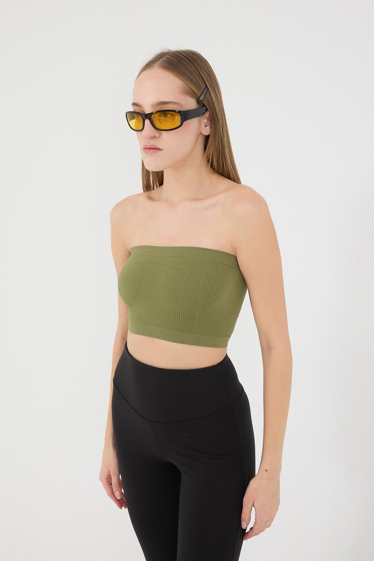 Oil-Green_Seamless-Bustier-addax