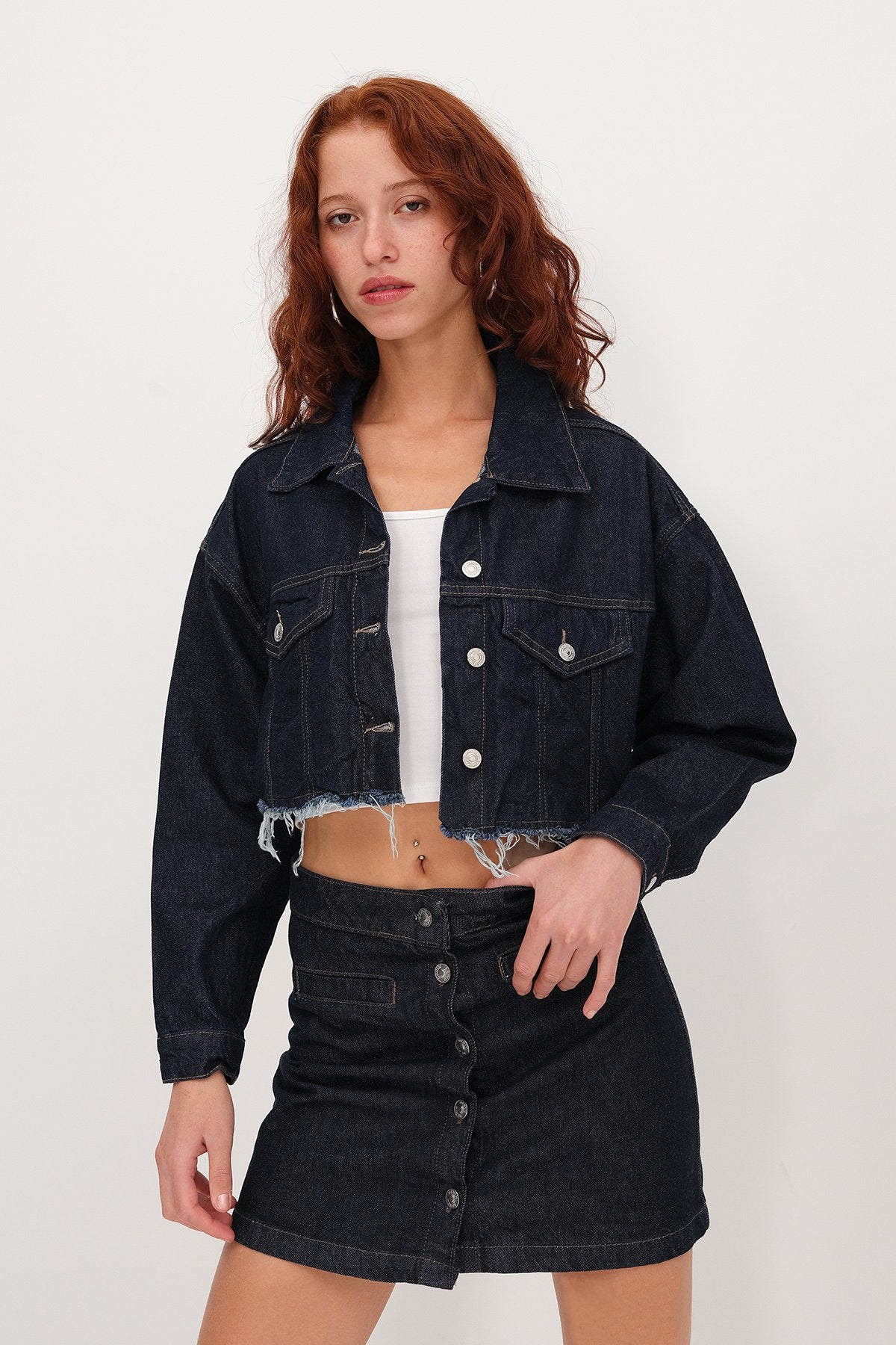 Night-Blue-Rins_Short-Jacket-with-Tassel-addax