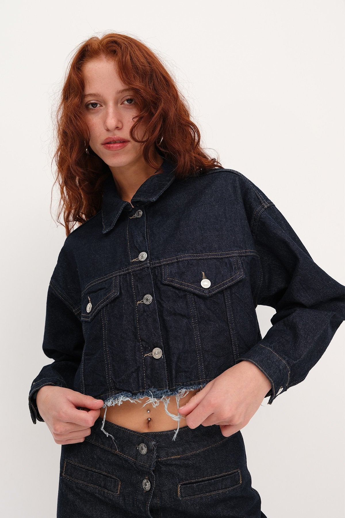 Night-Blue-Rins_Short-Jacket-with-Tassel-addax