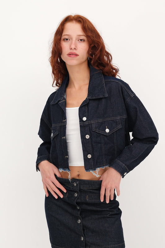 Night-Blue-Rins_Short-Jacket-with-Tassel-addax