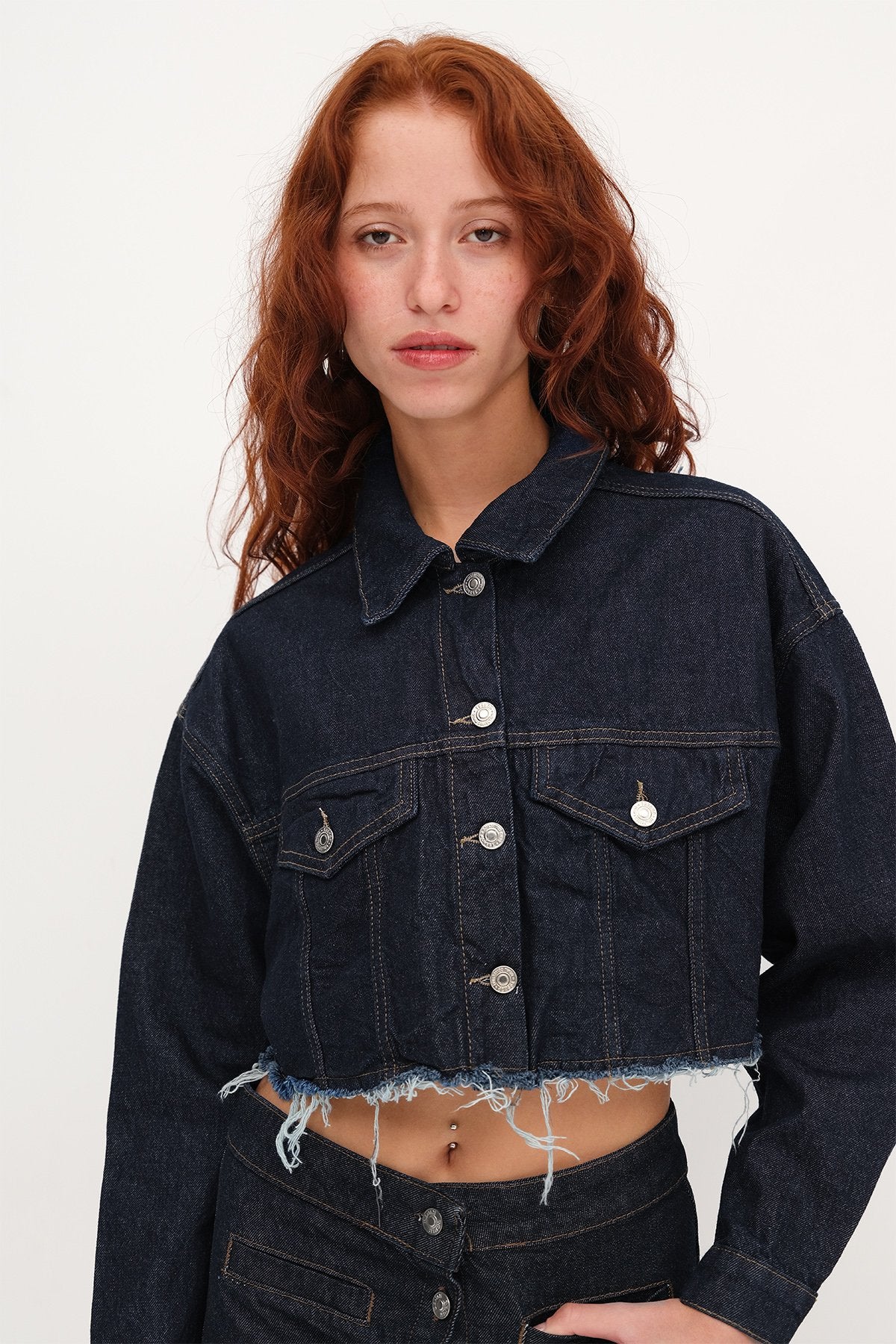 Night-Blue-Rins_Short-Jacket-with-Tassel-addax