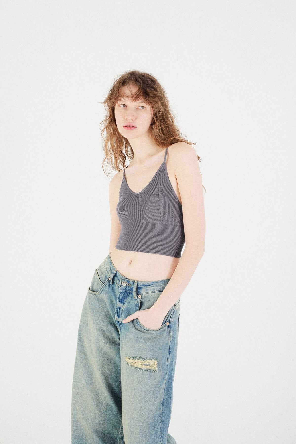 Charcoal_V-Neck-Seamless-Crop-Top-addax