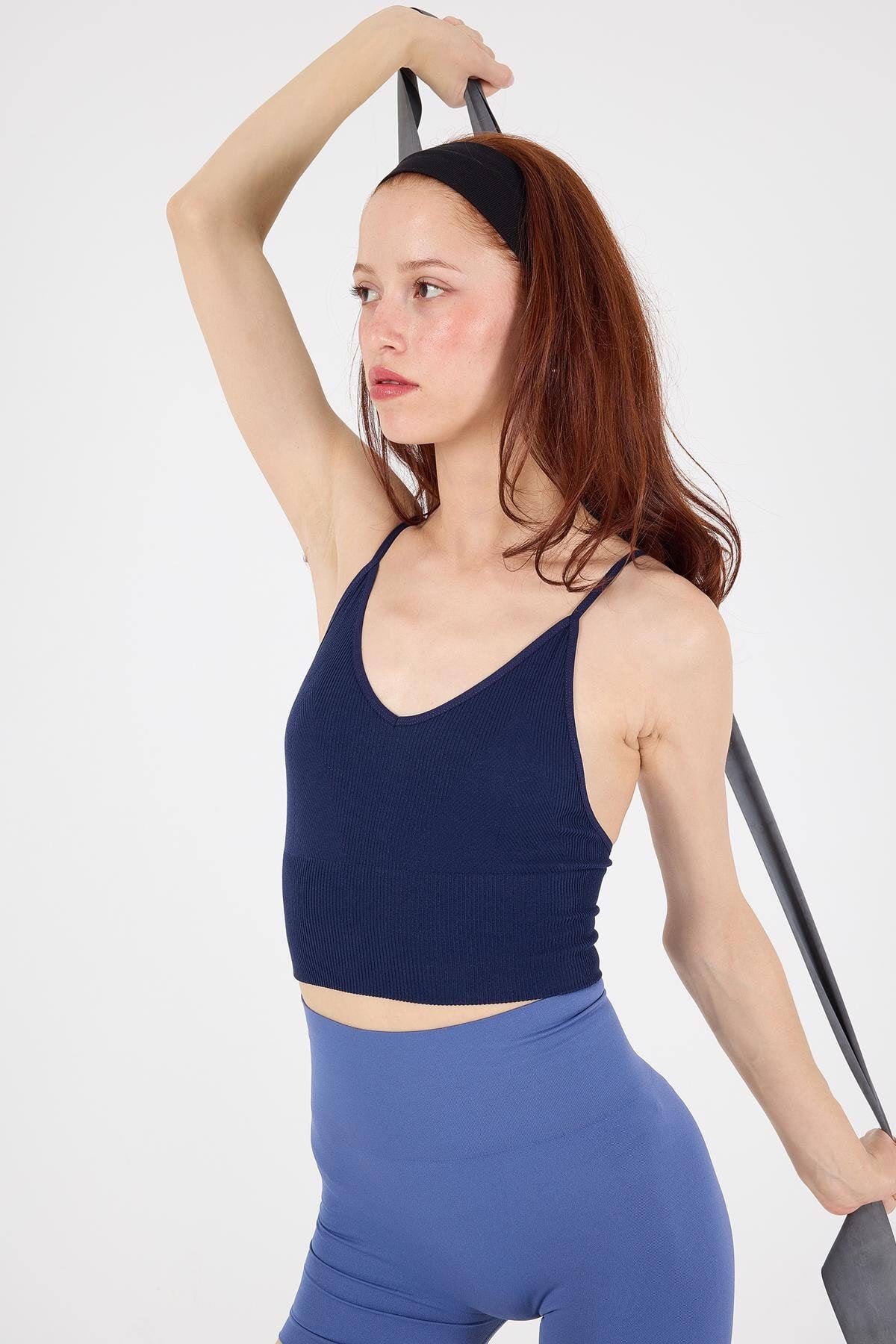 Night-Blue_V-Neck-Seamless-Crop-Top-addax