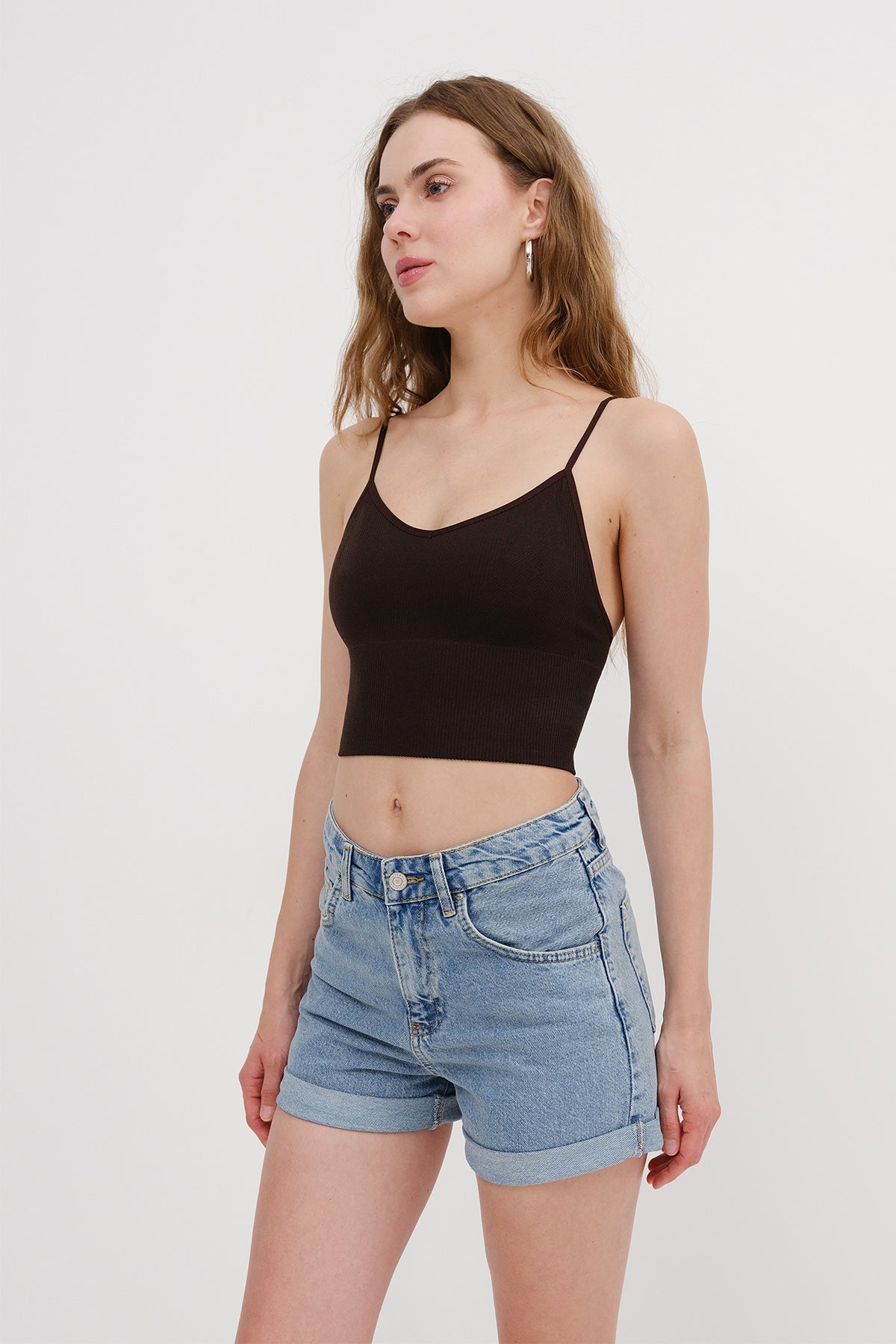 Bitter-Coffee_V-Neck-Seamless-Crop-Top-addax