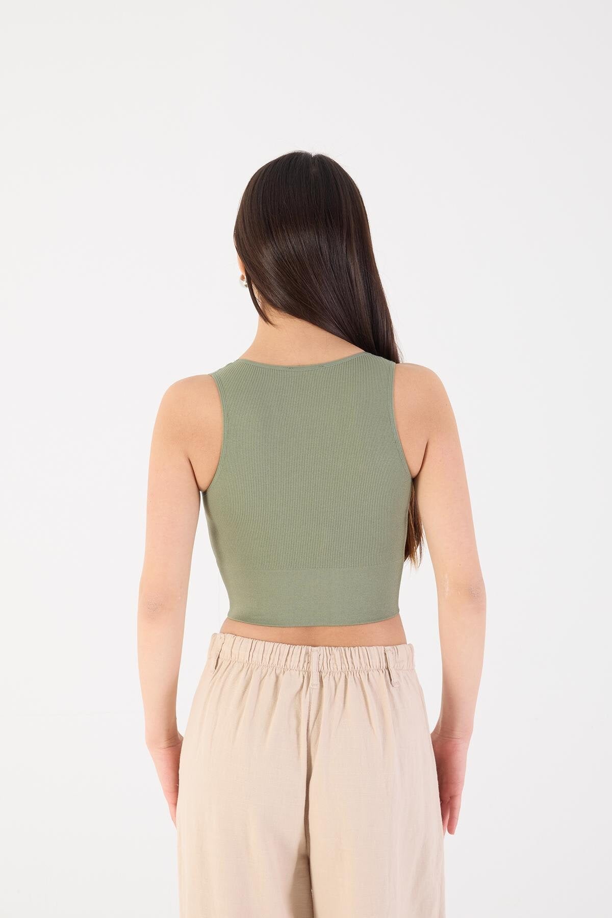 Khaki_V-Neck-Thick-Strapped-Seamless-Crop-addax