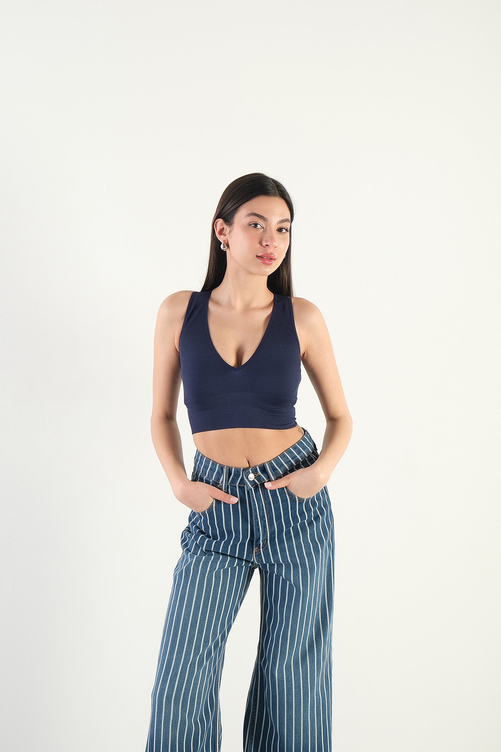 Night-Blue_V-Neck-Thick-Strapped-Seamless-Crop-addax