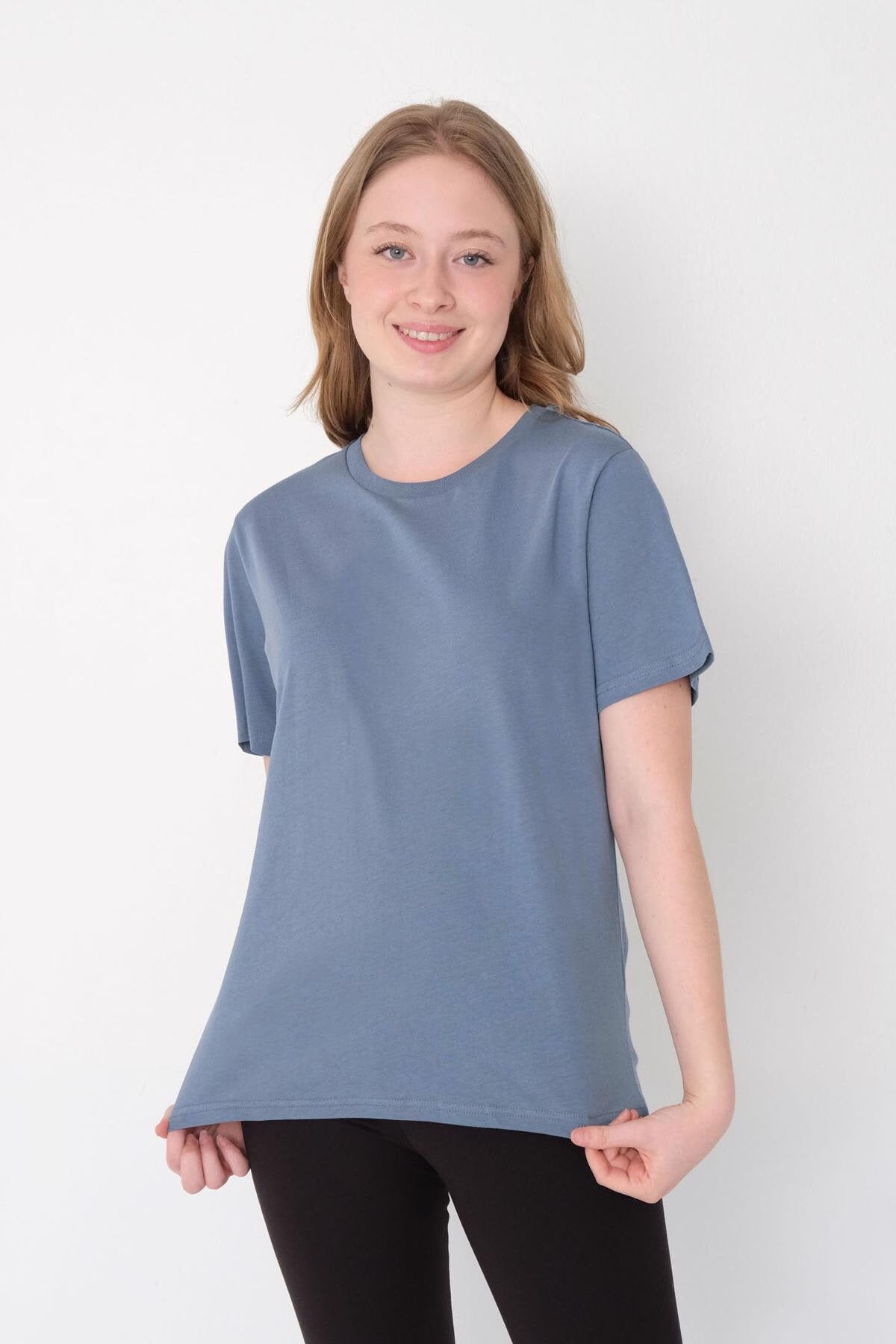 Light-Indigo_Basic-T-shirt-With-Round-Neck-addax