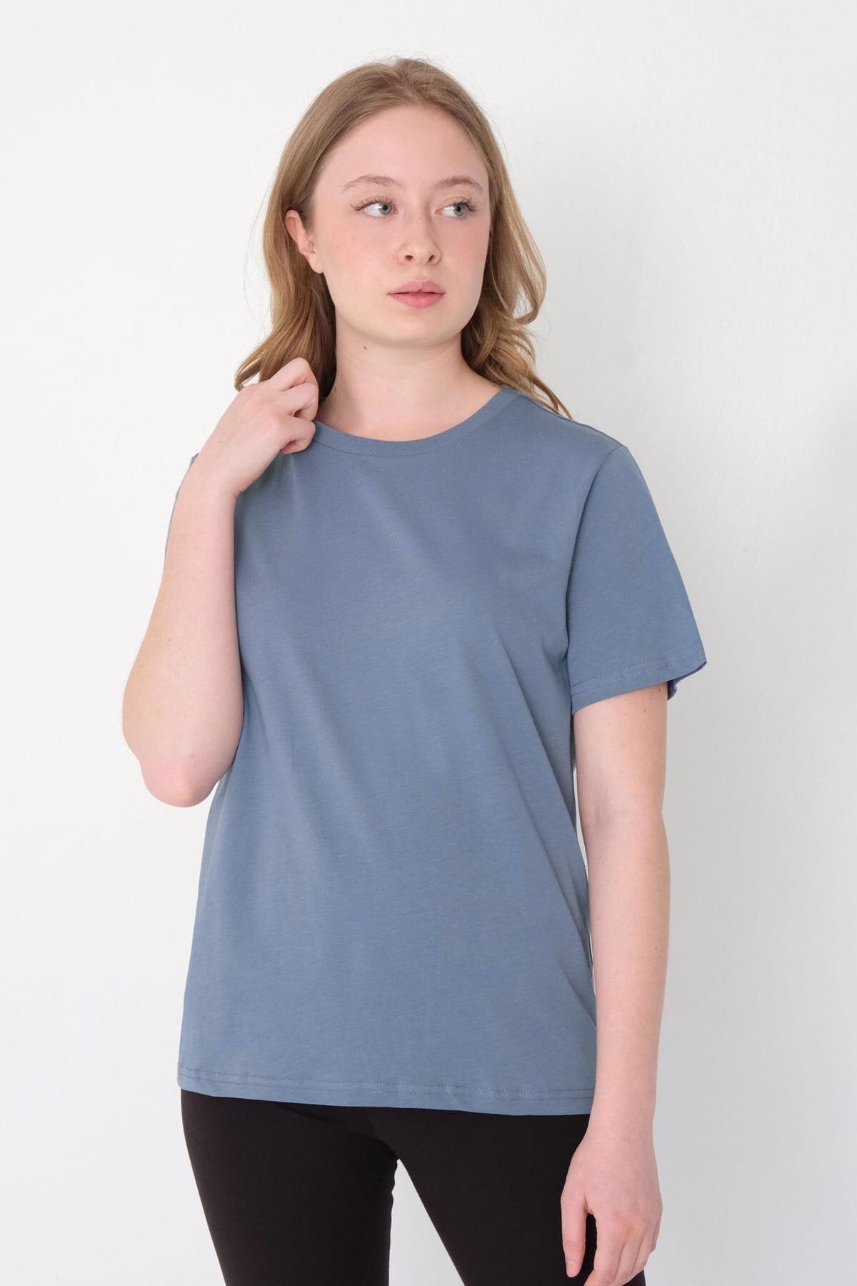 Light-Indigo_Basic-T-shirt-With-Round-Neck-addax