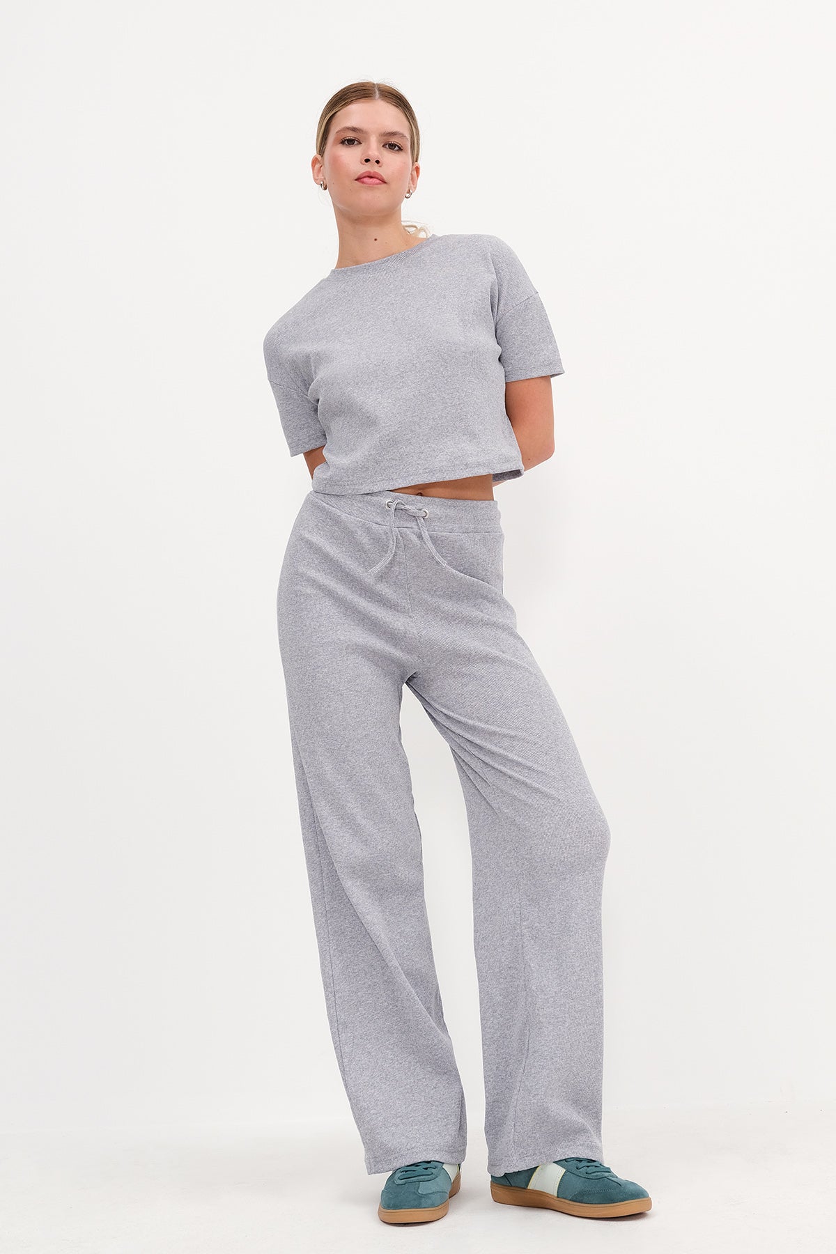 Grey_Short-Sleeve-Top-Bottom-Set-addax