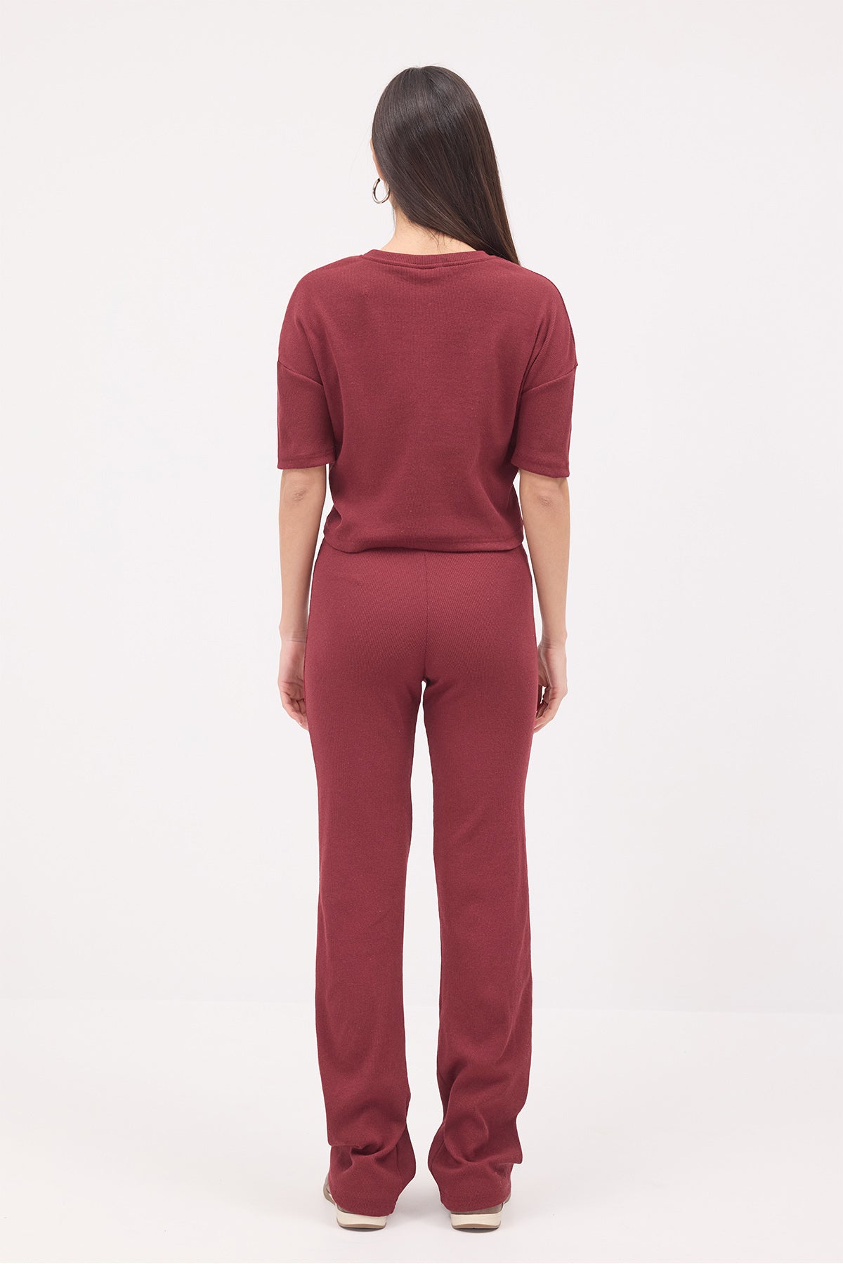Burgundy_Short-Sleeve-Top-Bottom-Set-addax