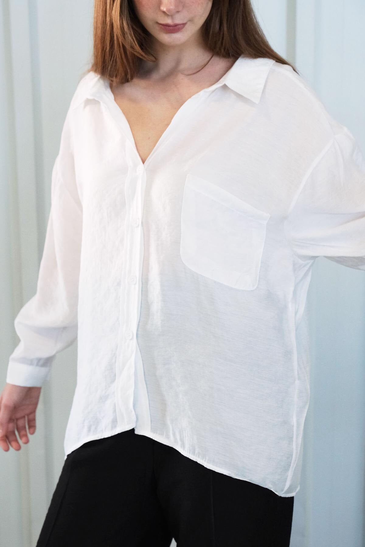 White_Oversize-Shirt-With-Pocket-Detail-addax