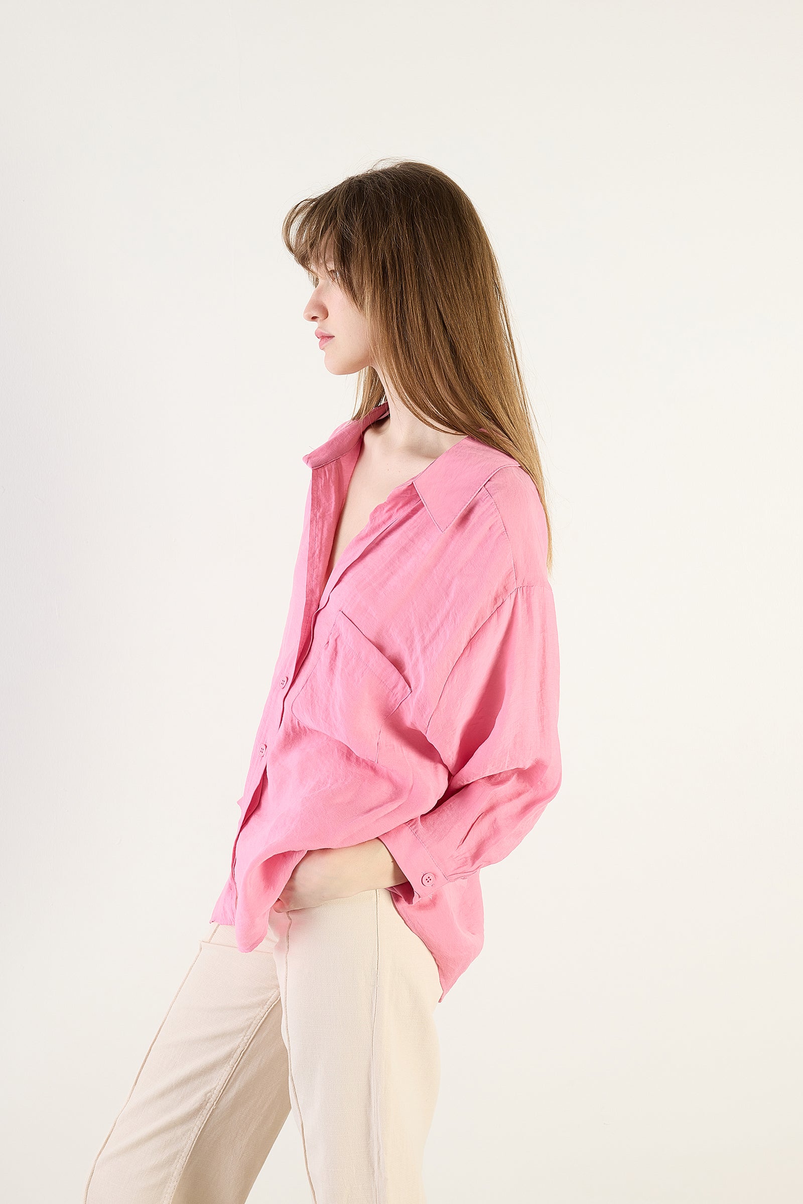 Pink_Oversize-Shirt-With-Pocket-Detail-addax