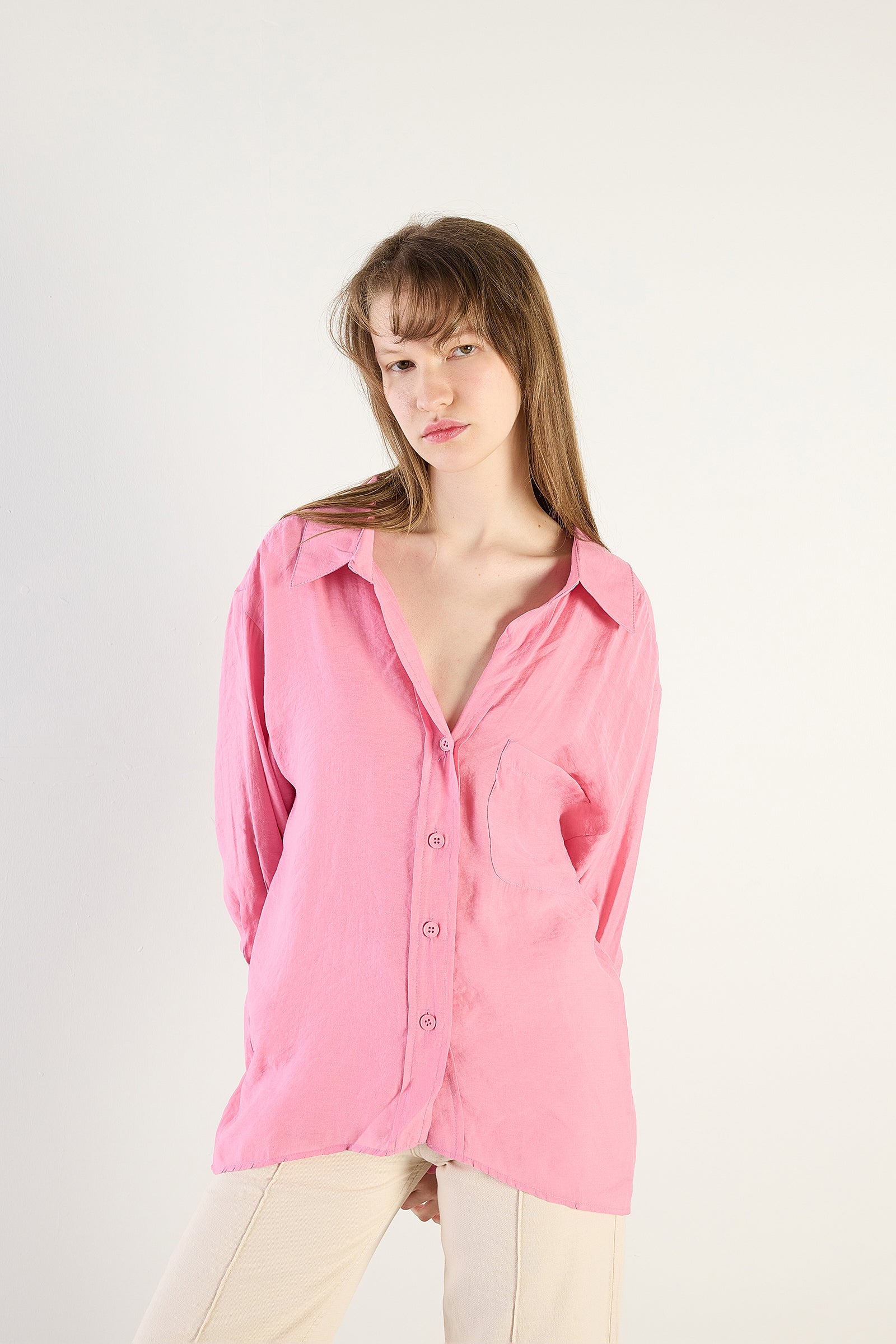 Pink_Oversize-Shirt-With-Pocket-Detail-addax