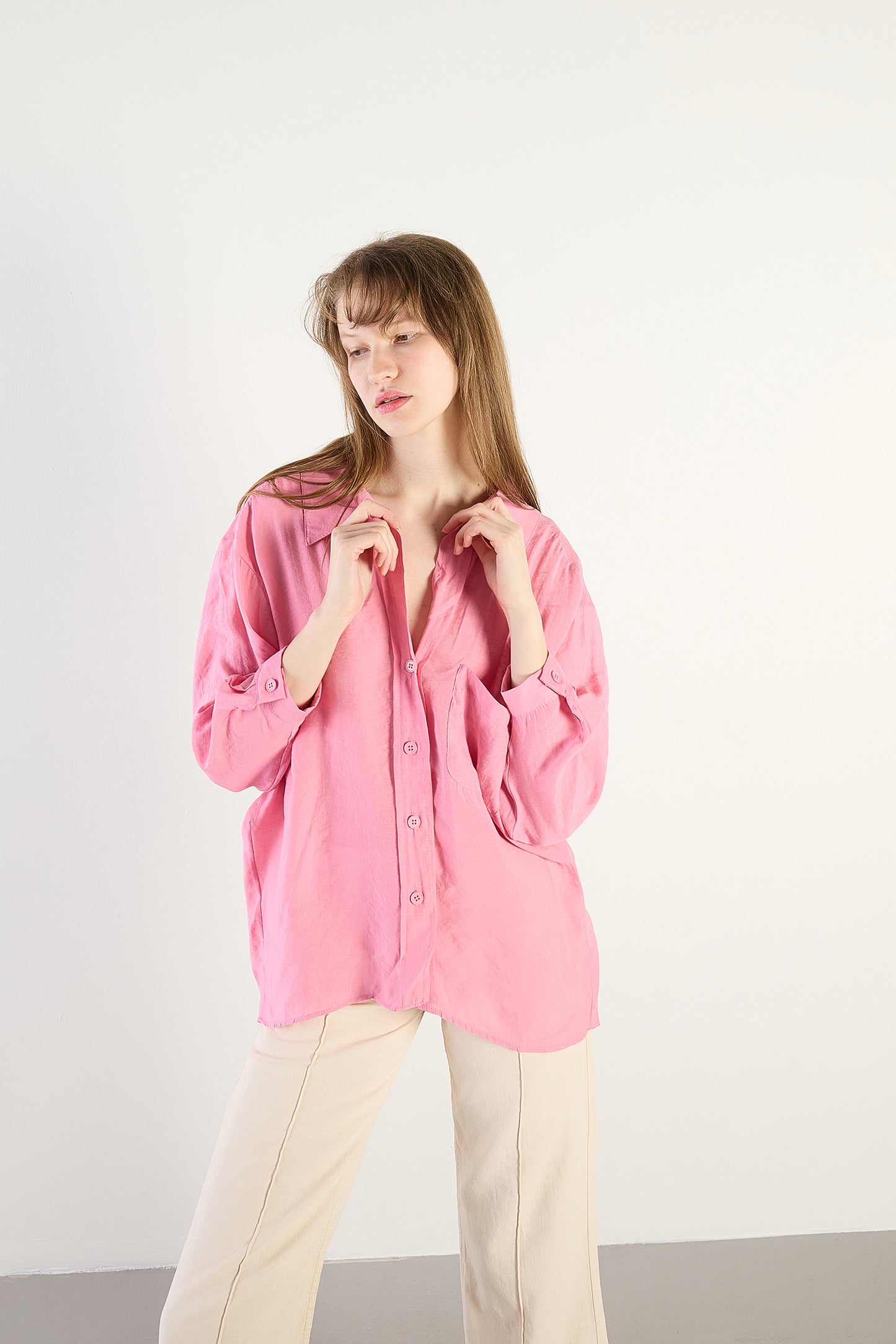 Pink_Oversize-Shirt-With-Pocket-Detail-addax