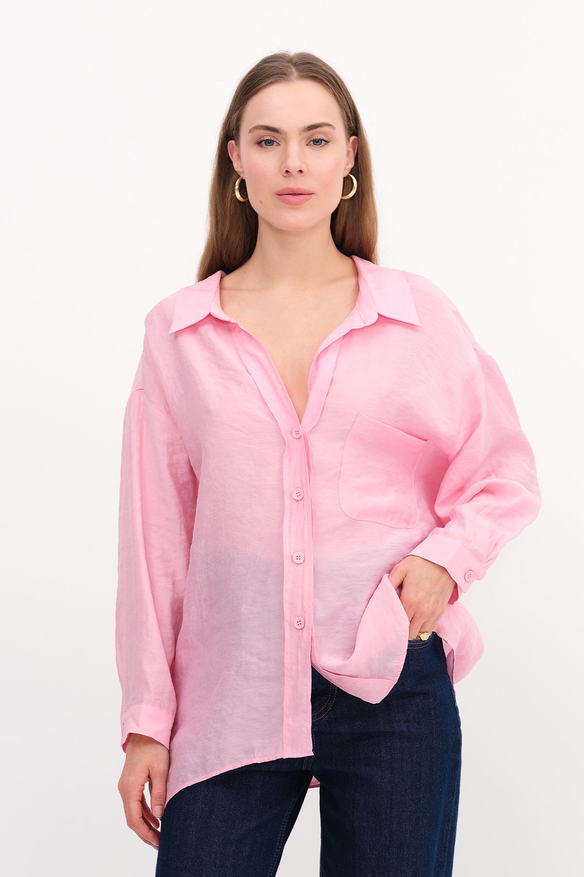Light-Pink_Oversize-Shirt-With-Pocket-Detail-addax