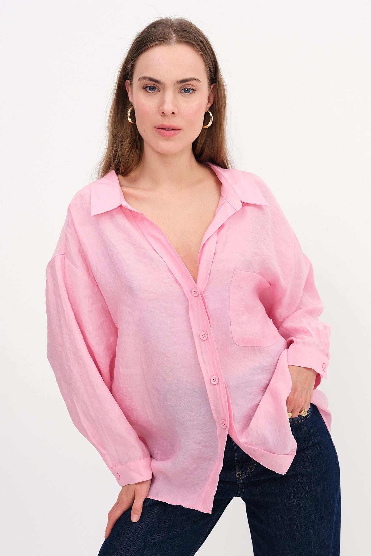 Light-Pink_Oversize-Shirt-With-Pocket-Detail-addax