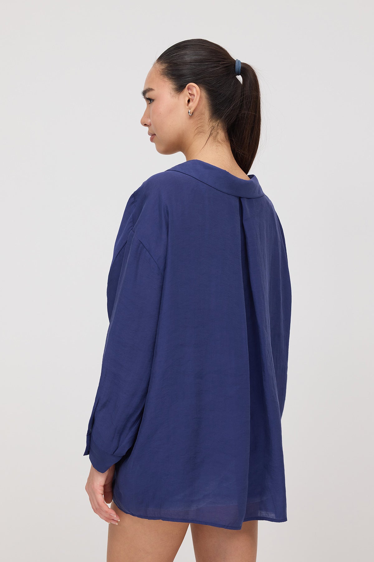 Night-Blue_Oversize-Shirt-With-Pocket-Detail-addax