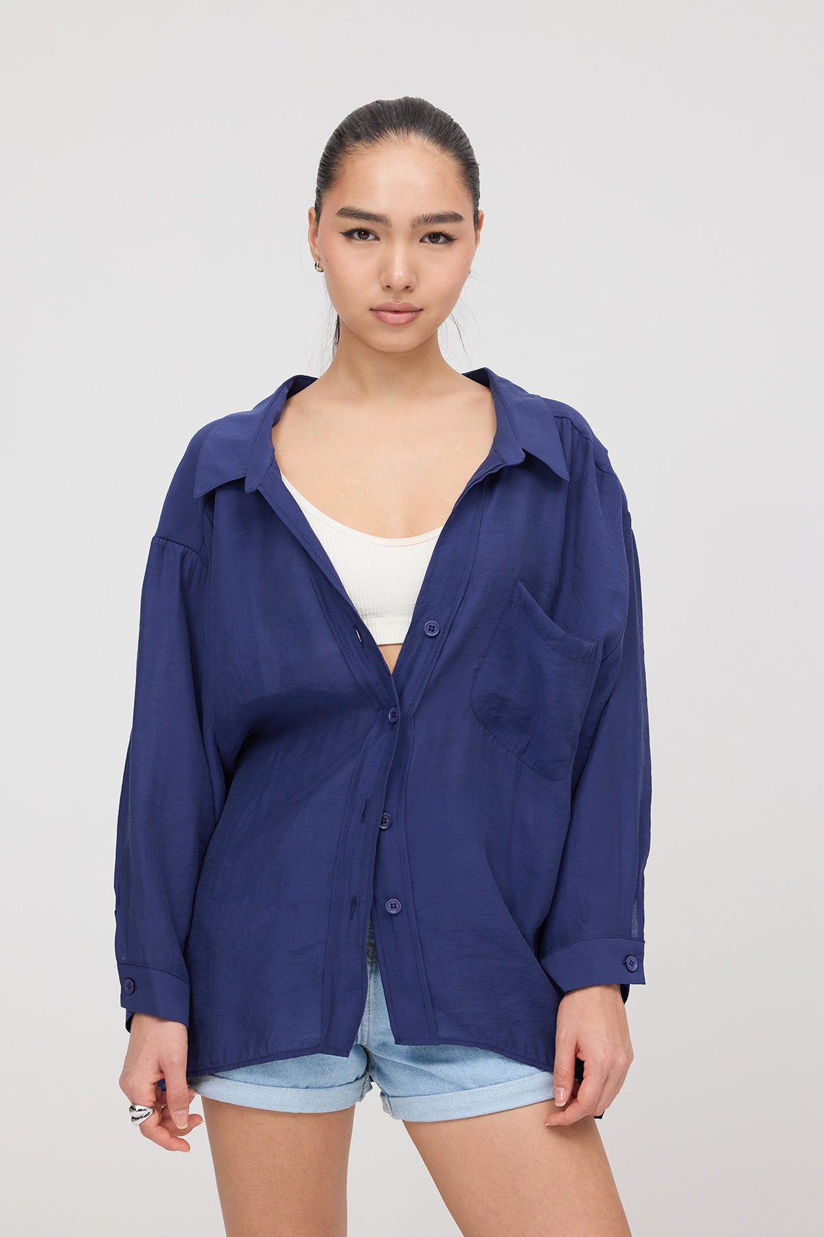 Night-Blue_Oversize-Shirt-With-Pocket-Detail-addax