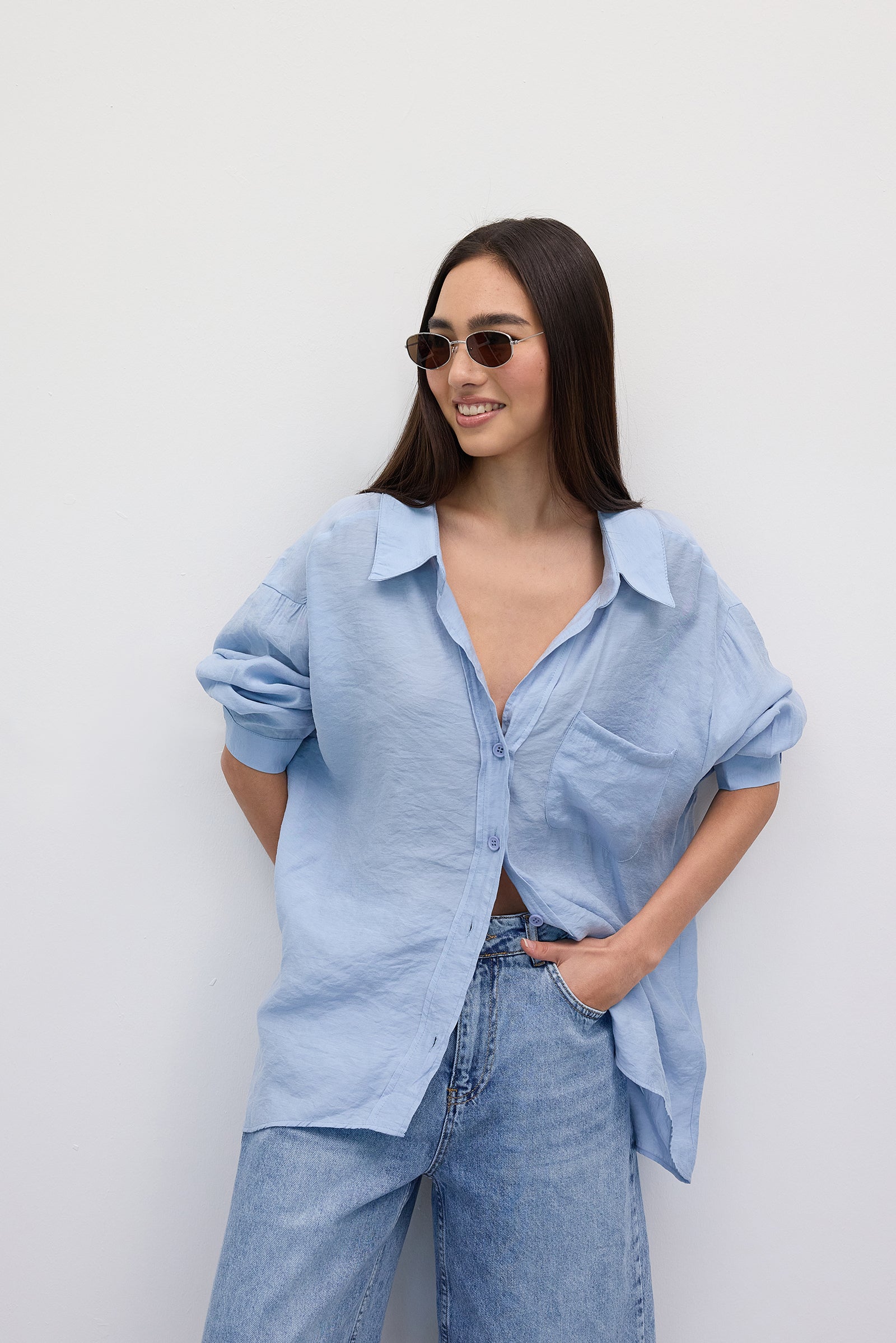 Light-Blue_Oversize-Shirt-With-Pocket-Detail-addax