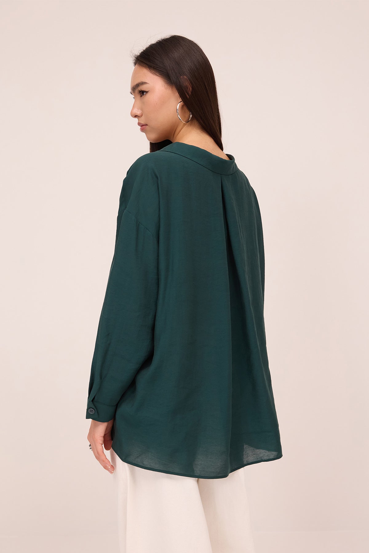 Emerald_Oversize-Shirt-With-Pocket-Detail-addax
