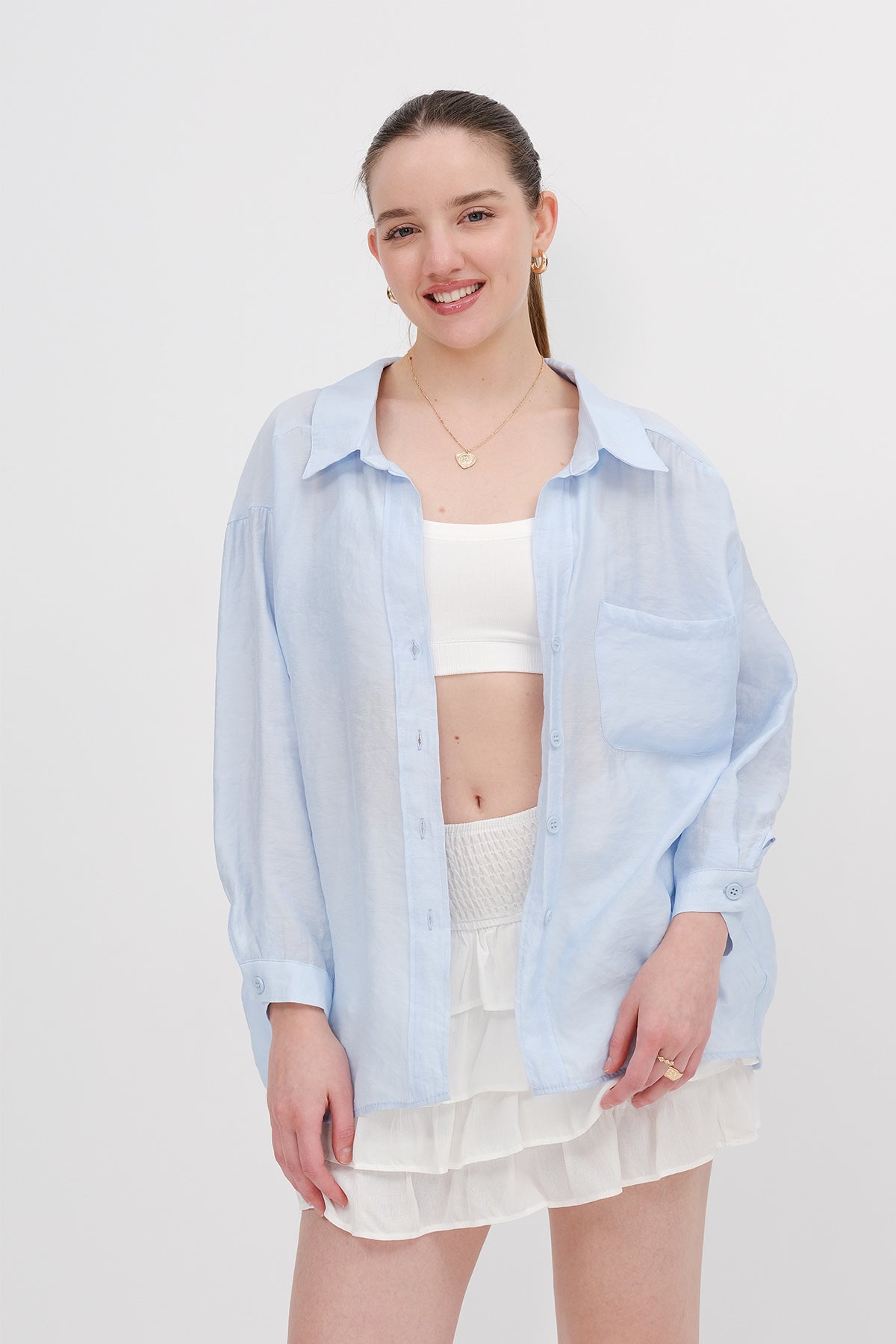 Baby-Blue_Oversize-Shirt-With-Pocket-Detail-addax