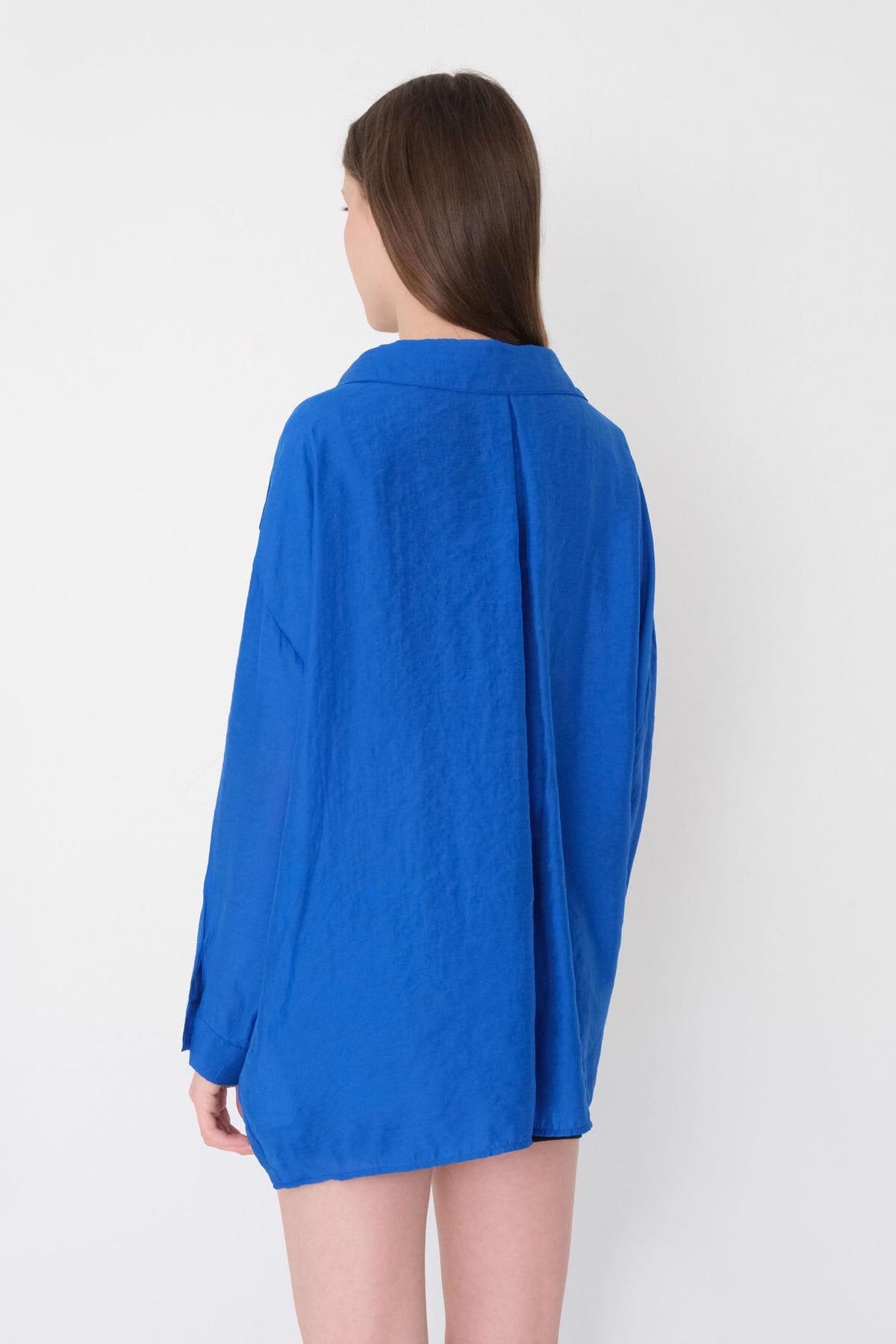 Royal-Blue_Oversize-Shirt-With-Pocket-Detail-addax